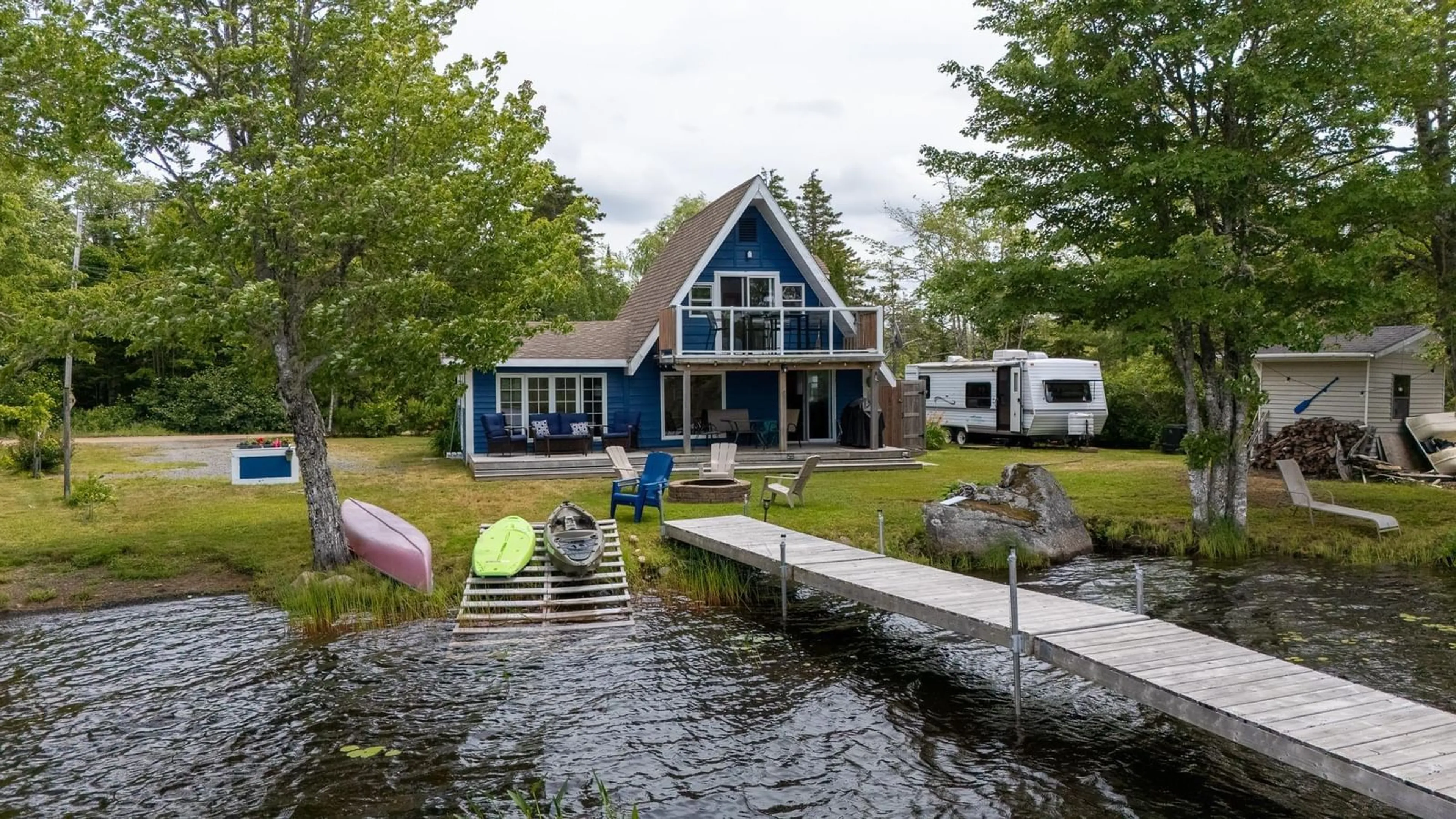 Home with vinyl exterior material, water/lake/river/ocean view for 266 Hunts Lake Rd, Aldersville Nova Scotia B0T 1L0
