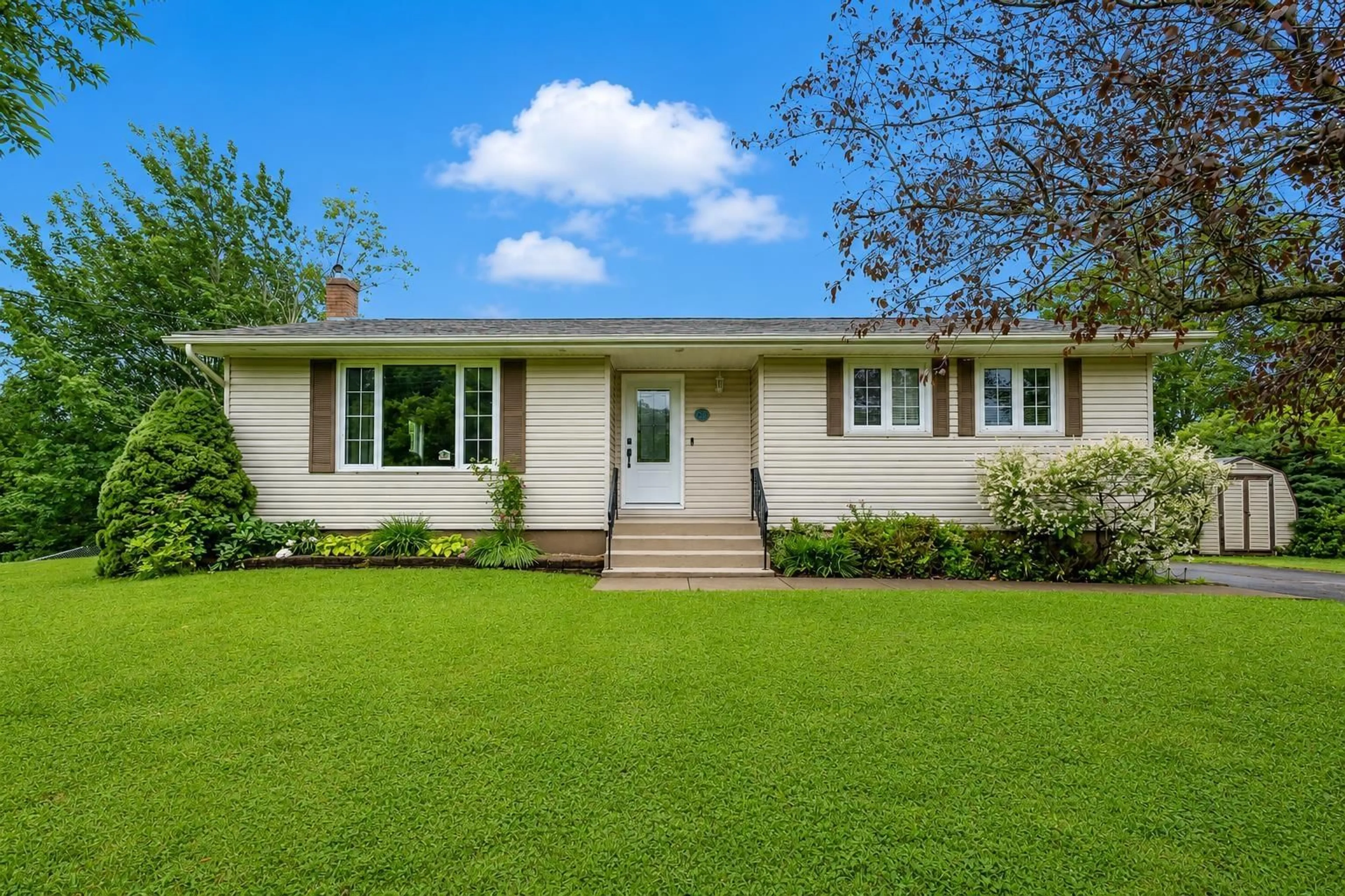Home with vinyl exterior material, street for 76 Tometary Dr, Howie Centre Nova Scotia B1L 1G3