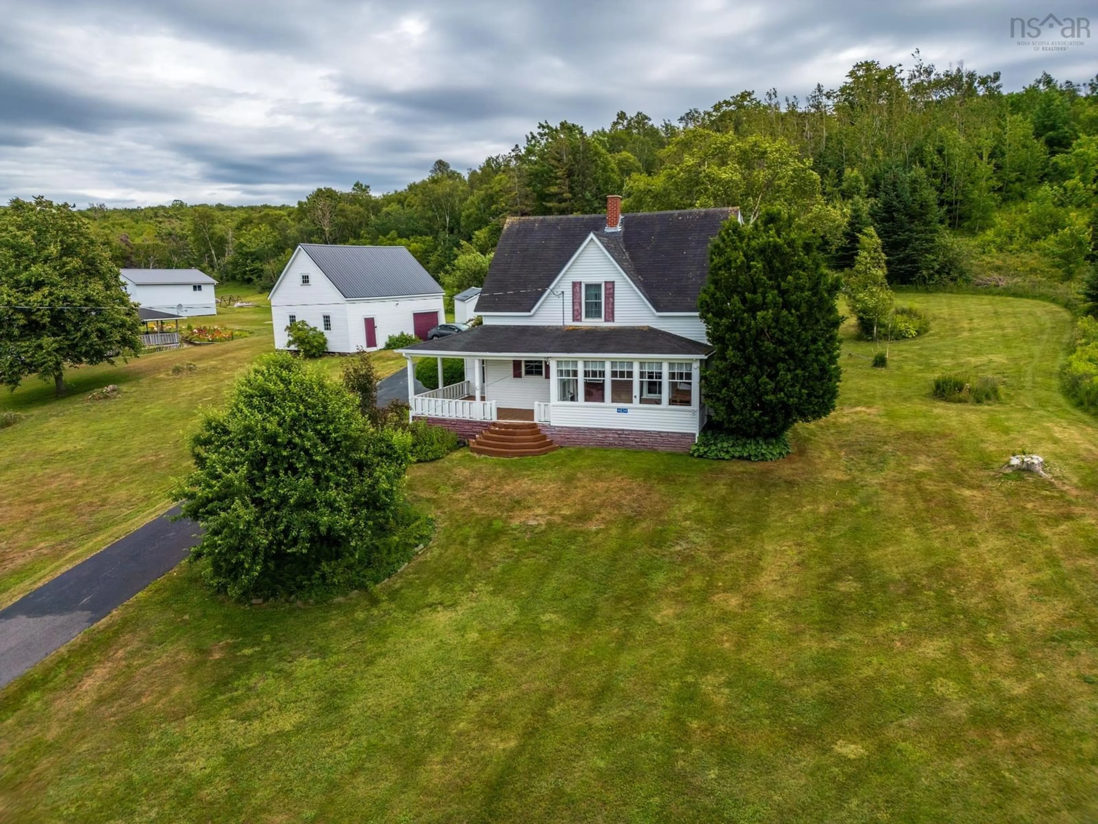 A pic from outside/outdoor area/front of a property/back of a property/a pic from drone, unknown for 4834 Shore Rd, Parkers Cove Nova Scotia B0S 1A0