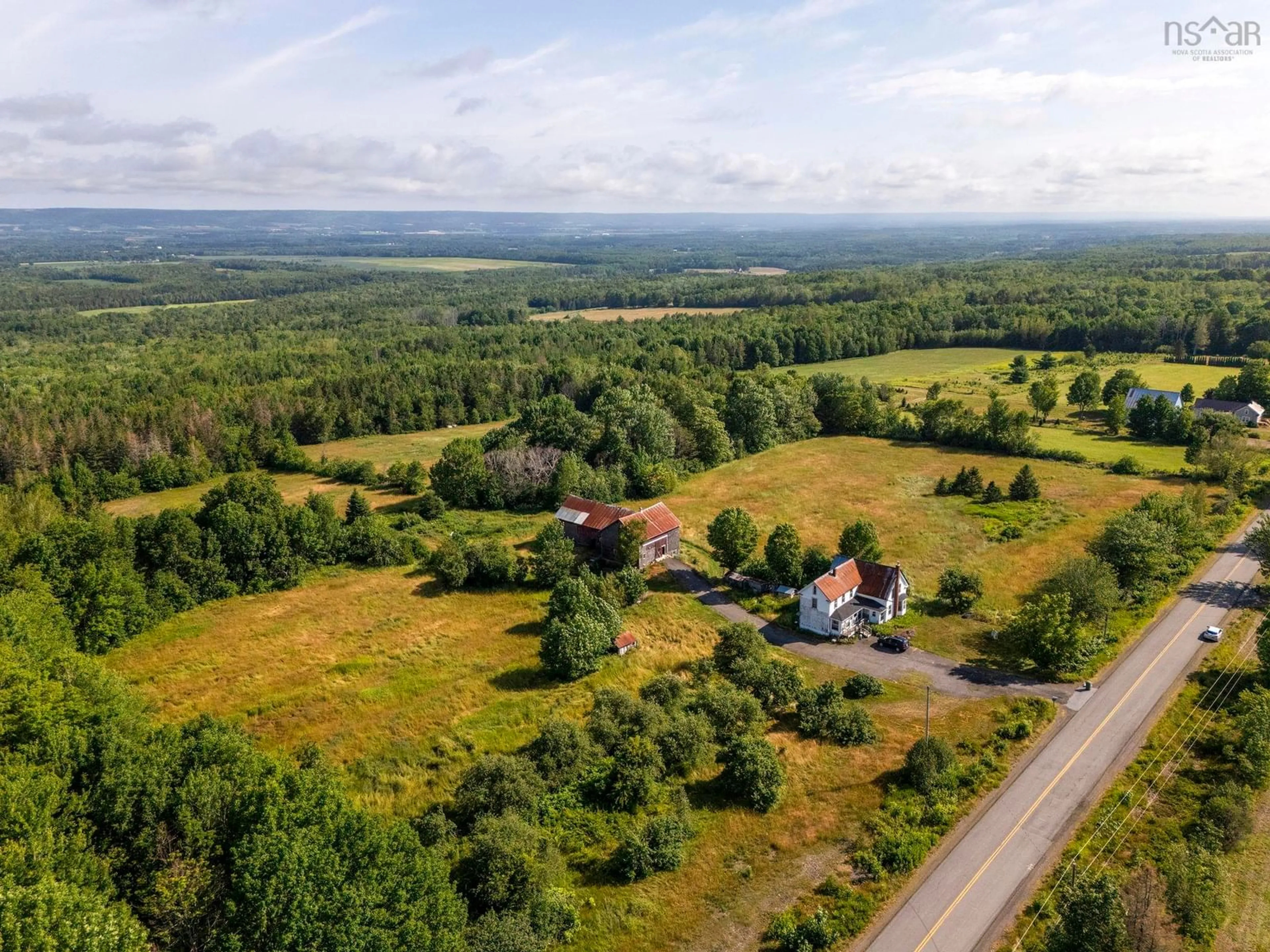 A pic from outside/outdoor area/front of a property/back of a property/a pic from drone, mountain view for 1309 Harmony Rd, Harmony Nova Scotia B0P 1R0