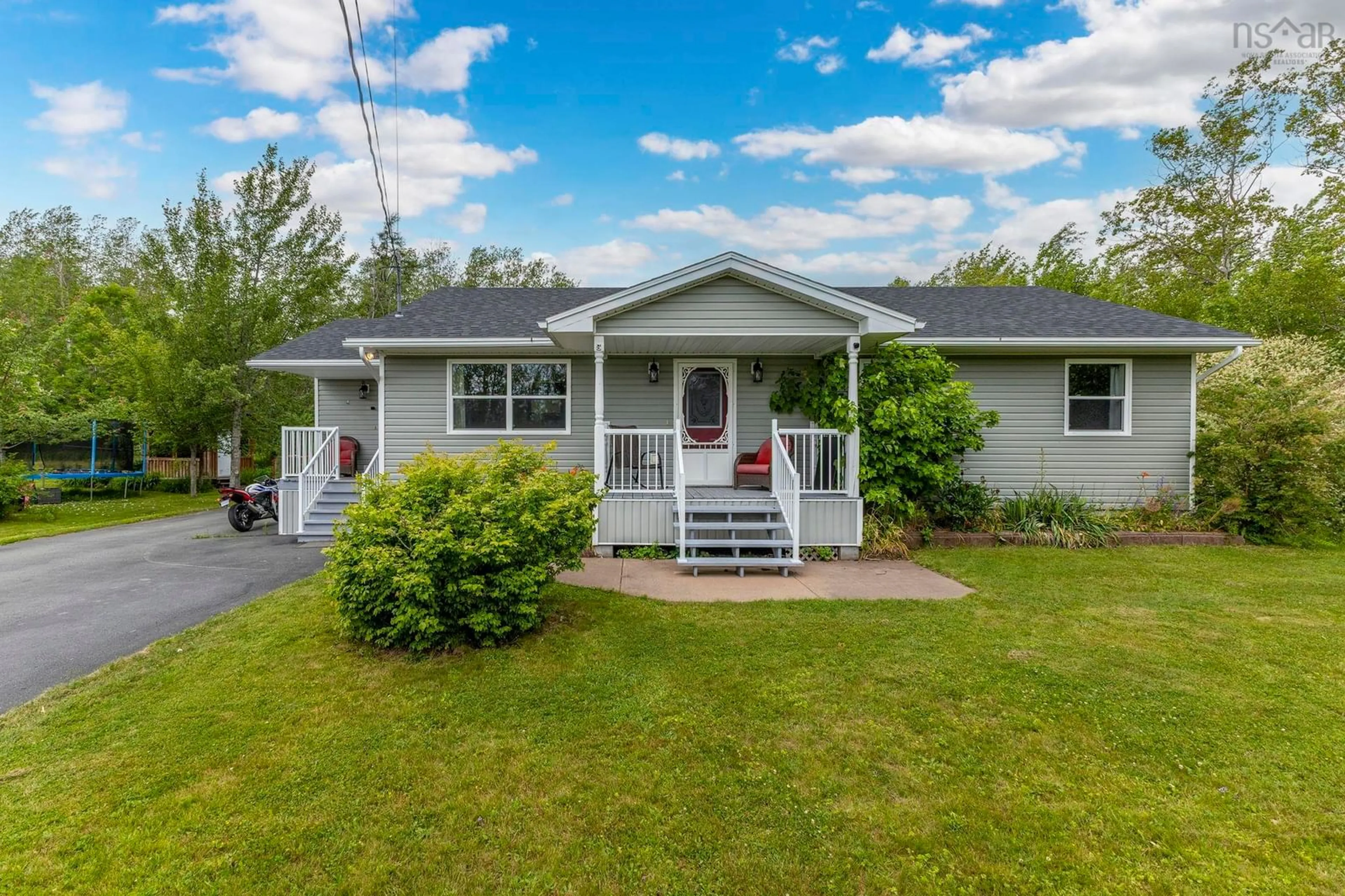 Home with vinyl exterior material, street for 1636 Porter's Lane, Westville Nova Scotia B0K 2A0