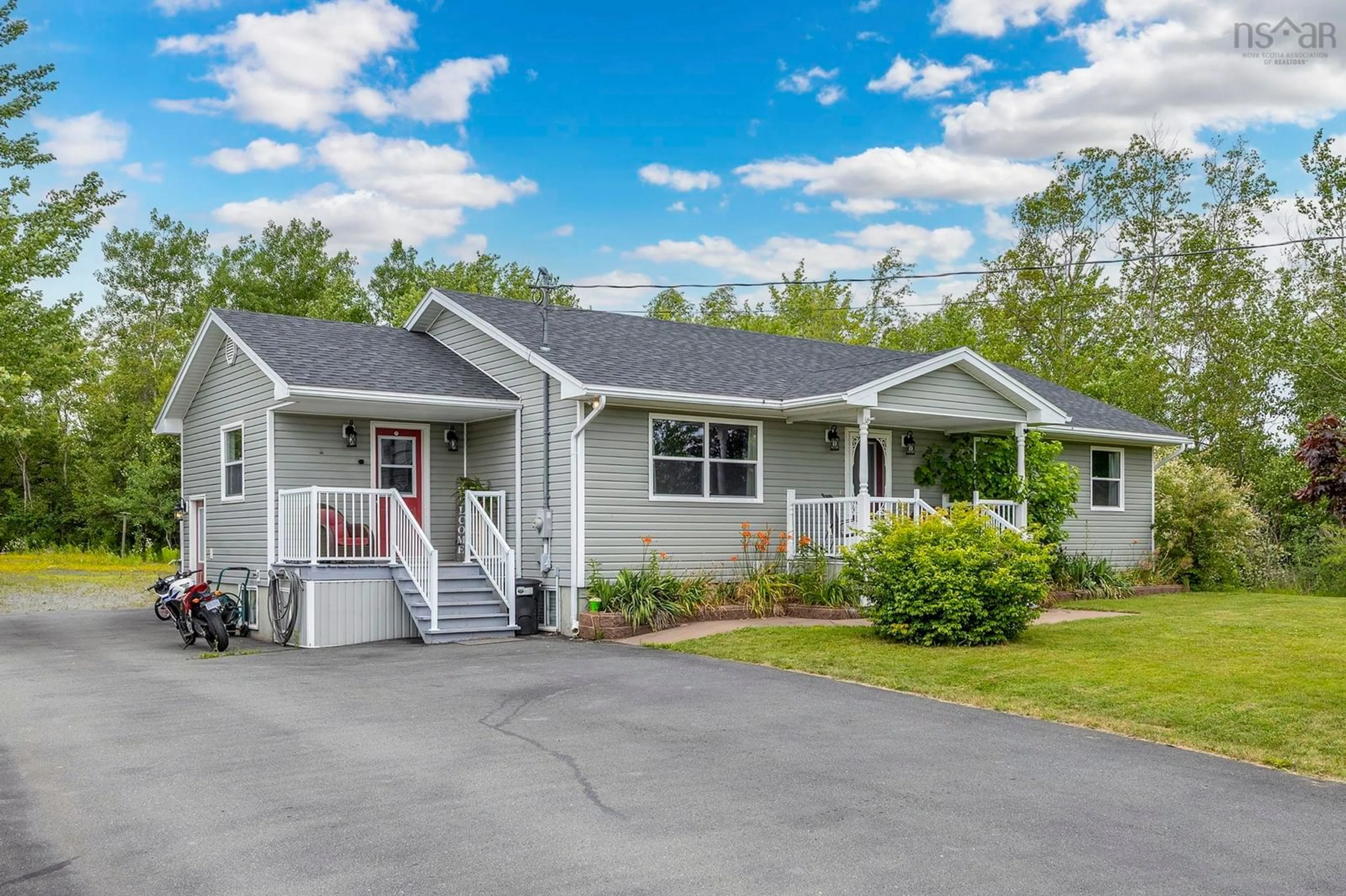 Home with vinyl exterior material, street for 1636 Porter's Lane, Westville Nova Scotia B0K 2A0