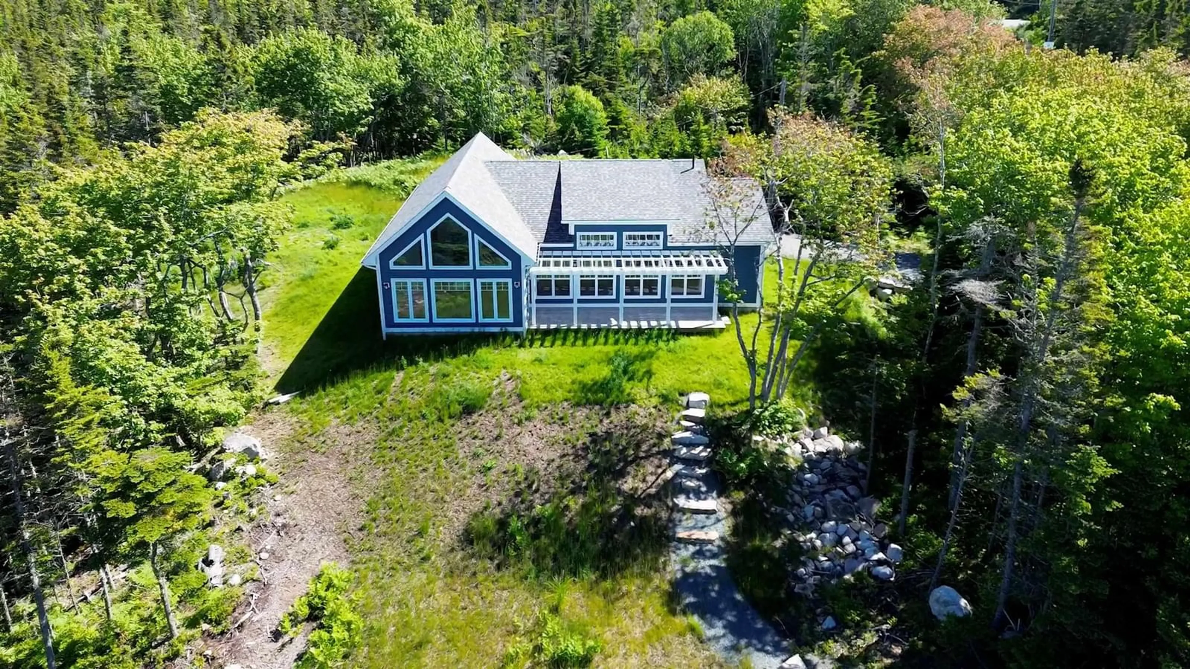 A pic from outside/outdoor area/front of a property/back of a property/a pic from drone, building for 667 Shad Point Pky, Blind Bay Nova Scotia B3Z 4C1