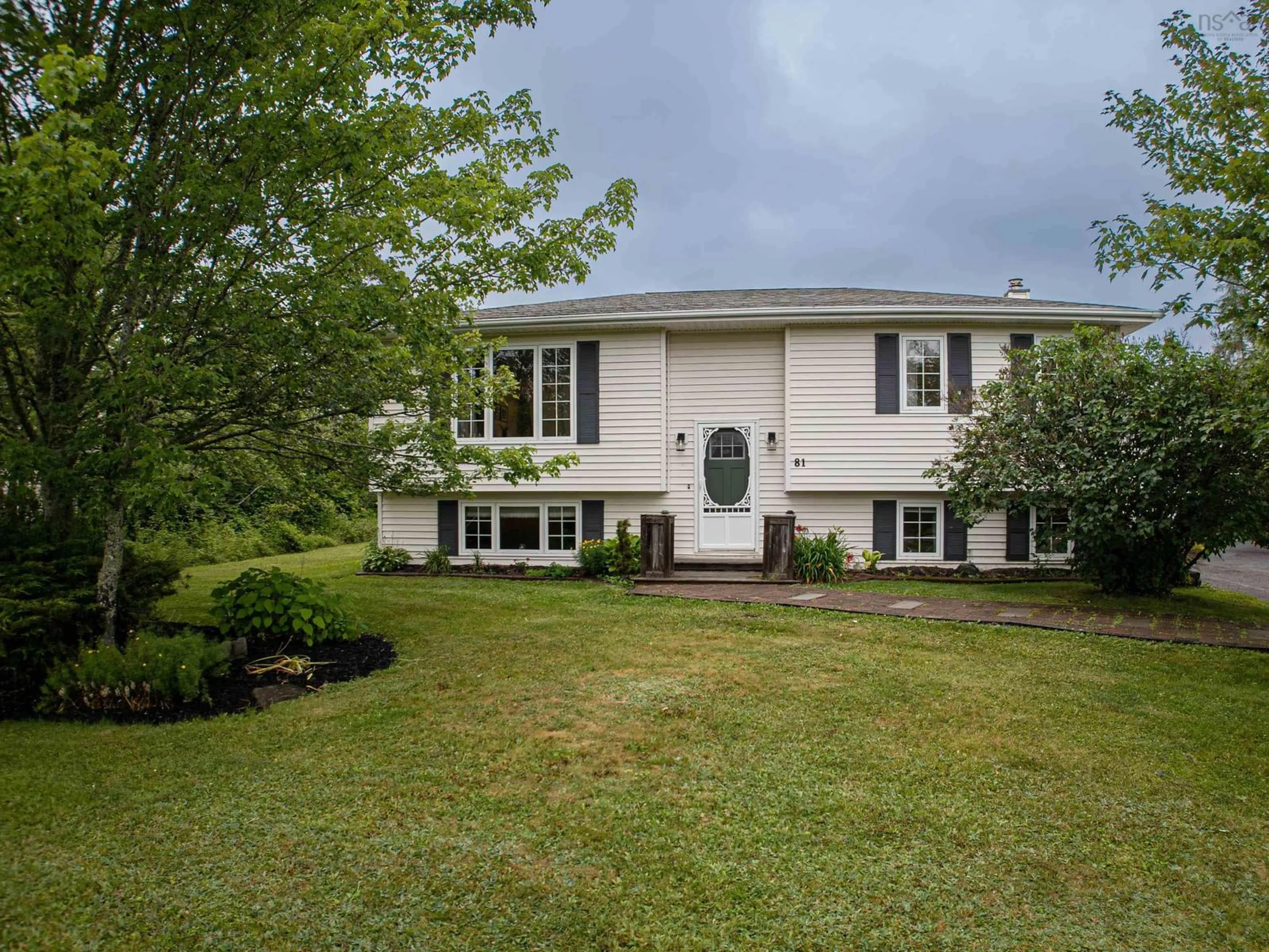 A pic from outside/outdoor area/front of a property/back of a property/a pic from drone, street for 81 Bonavista Ave, Hilden Nova Scotia B0N 1C0