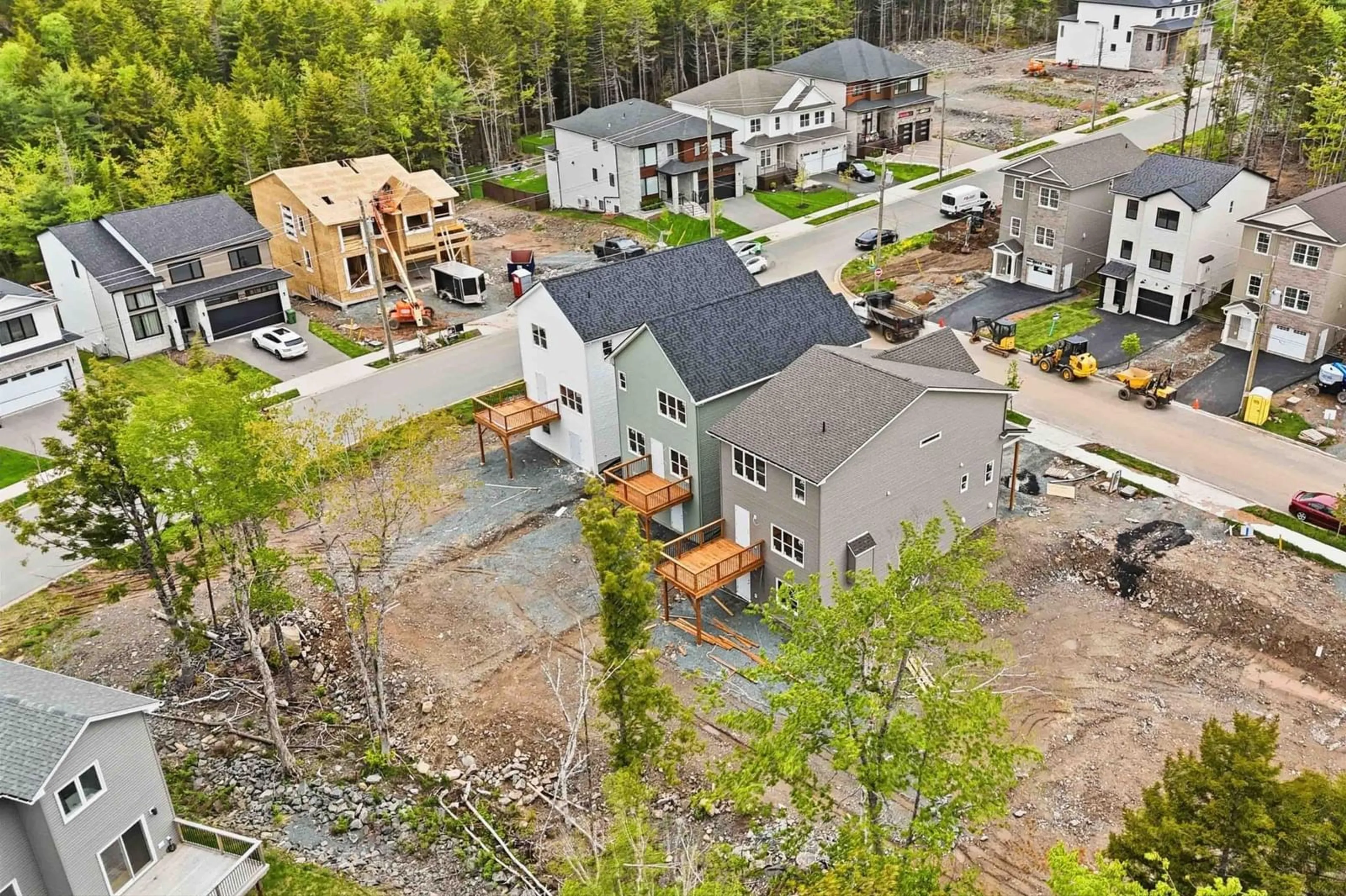 A pic from outside/outdoor area/front of a property/back of a property/a pic from drone, street for 7 Garvey Crt #GAR-50, Bedford Nova Scotia B4B 2V7