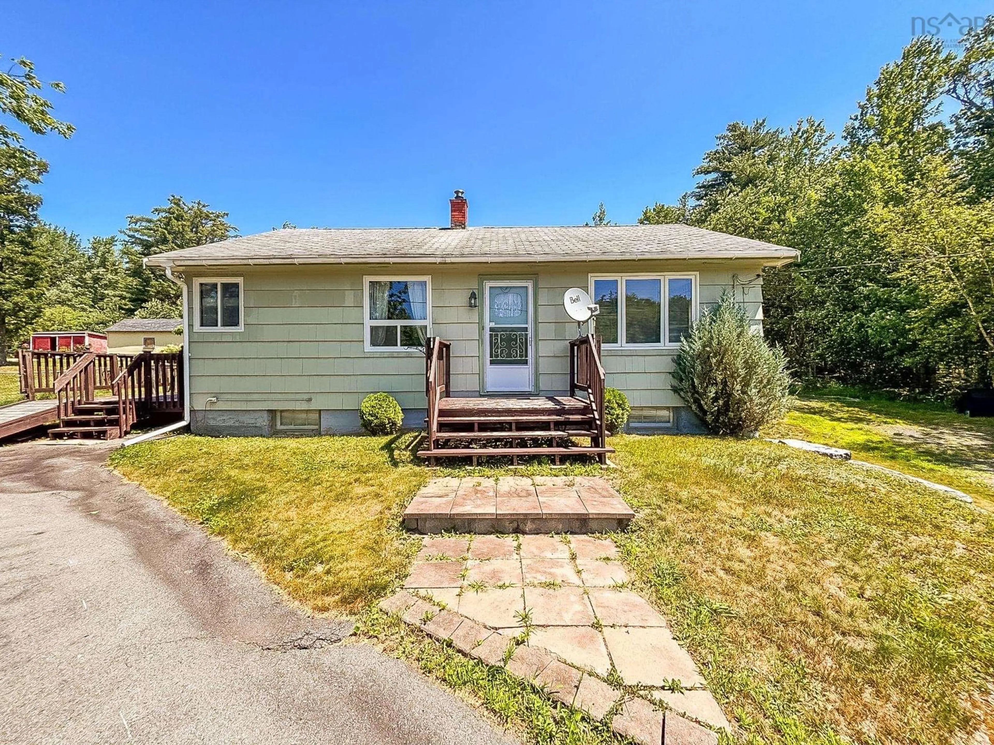 Home with vinyl exterior material, street for 6294 Highway 325, West Clifford Nova Scotia B4V 8H3