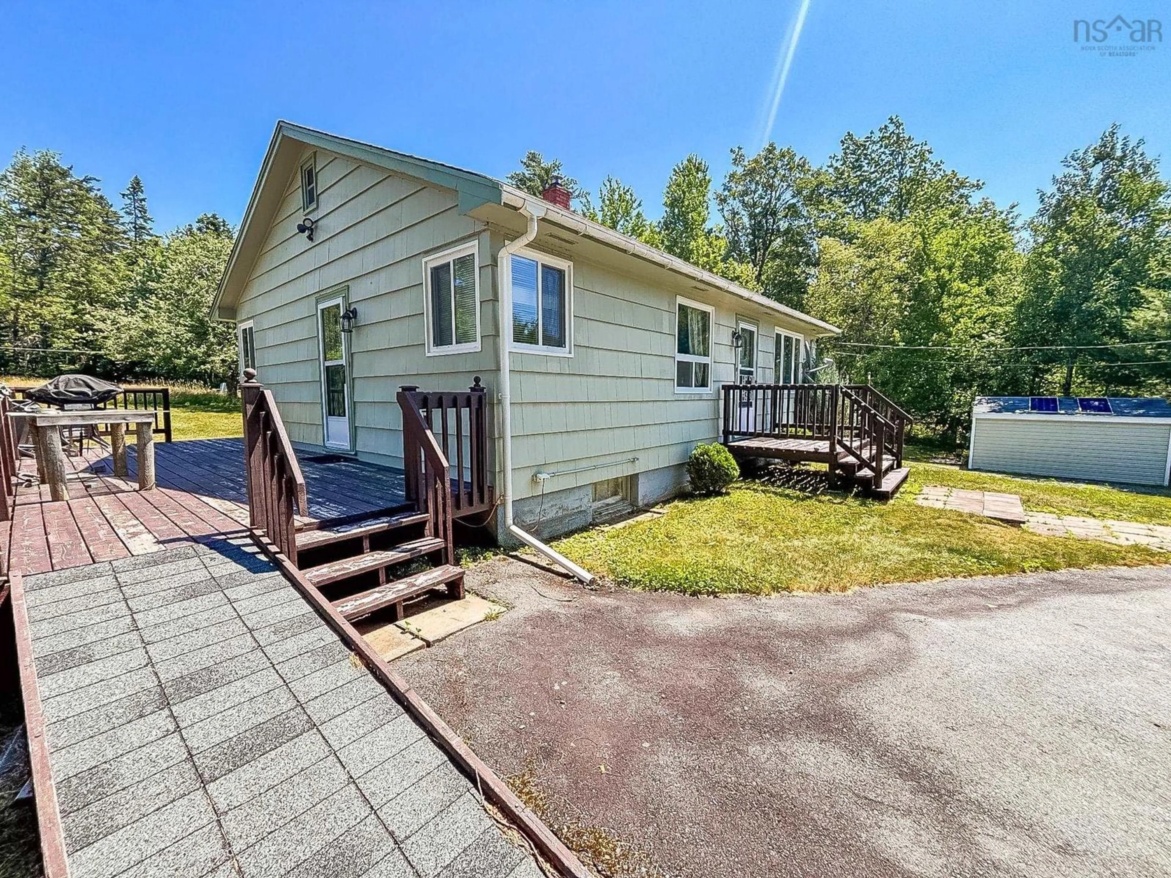 Home with vinyl exterior material, street for 6294 Highway 325, West Clifford Nova Scotia B4V 8H3