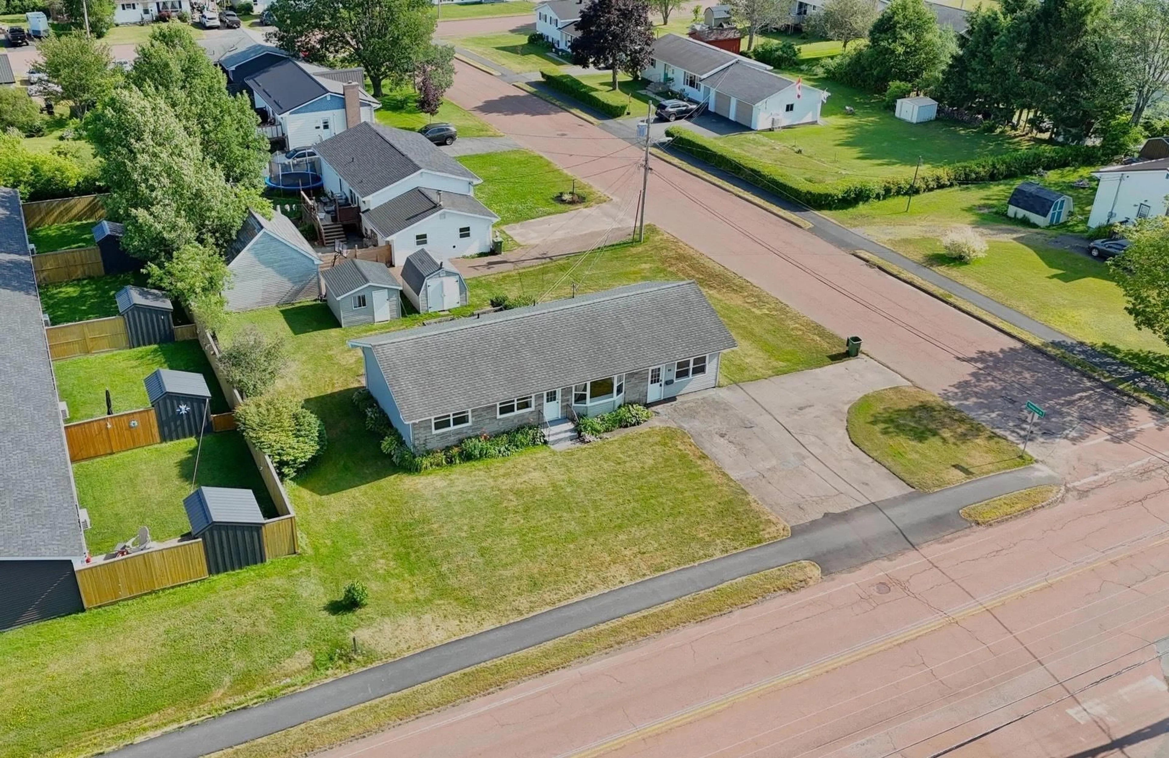 A pic from outside/outdoor area/front of a property/back of a property/a pic from drone, street for 94 Brookside Rd, Bible Hill Nova Scotia B2N 2Y4