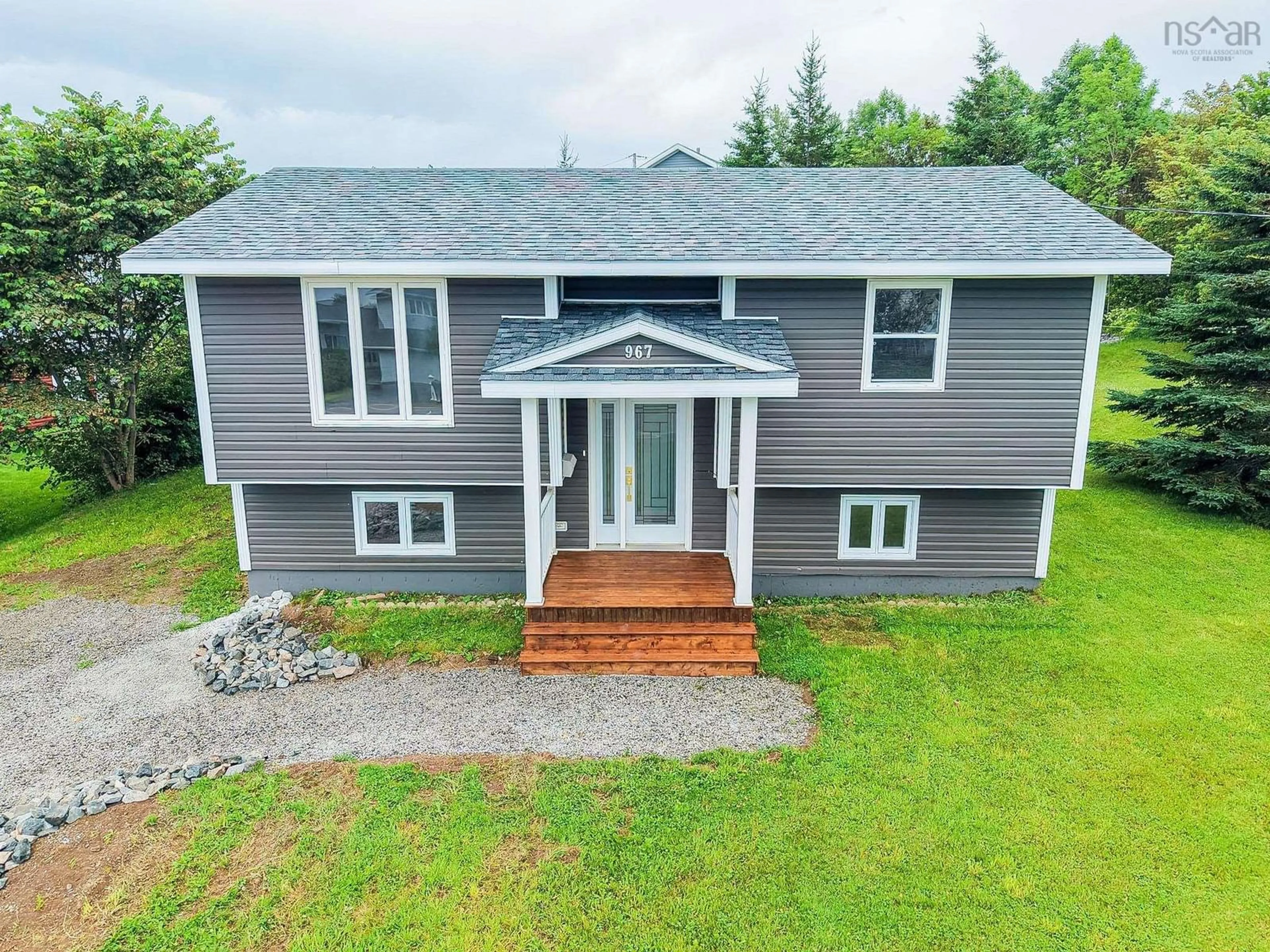 A pic from outside/outdoor area/front of a property/back of a property/a pic from drone, building for 967 Westmount Rd, Westmount Nova Scotia B1R 1C5