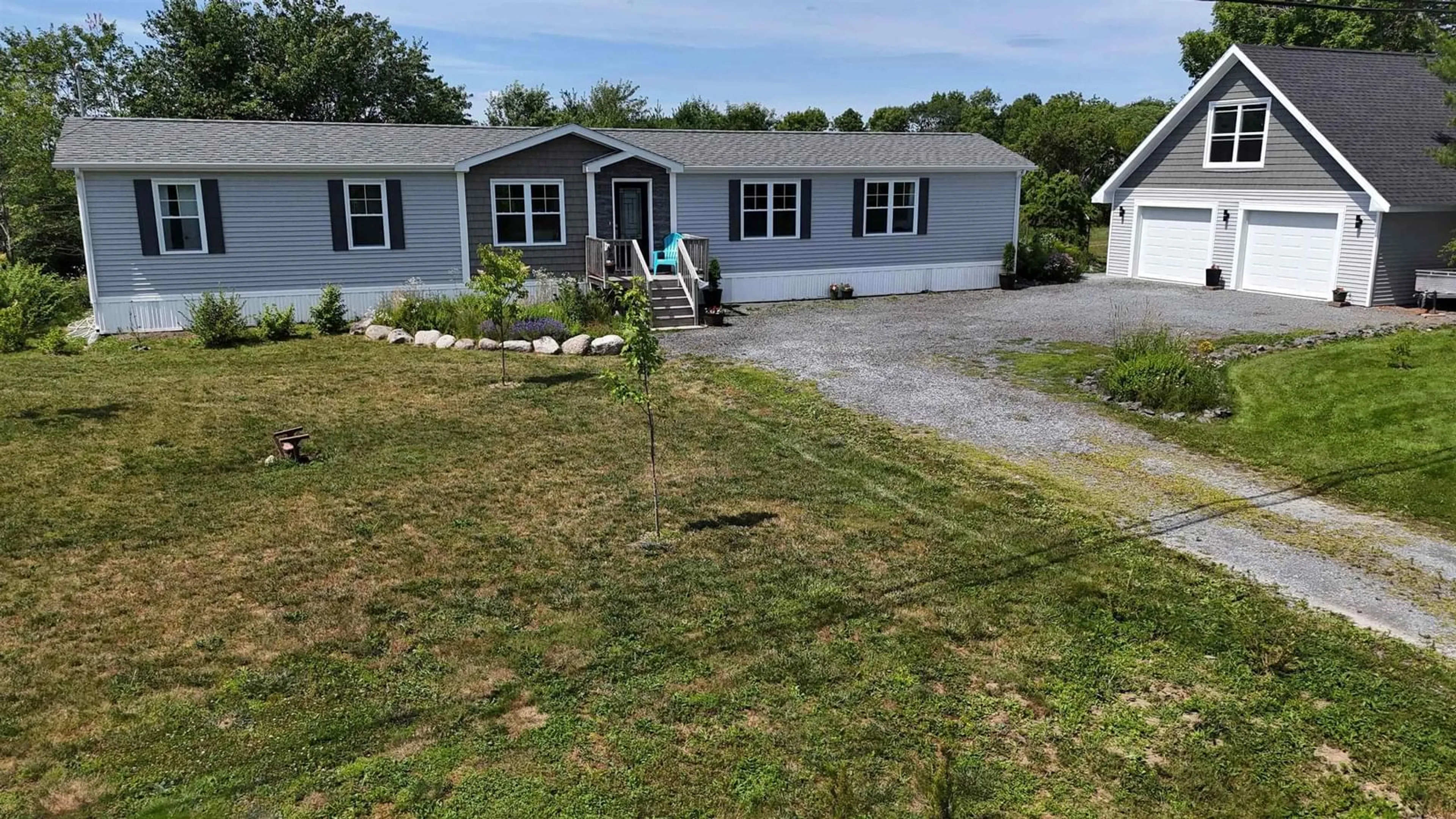 A pic from outside/outdoor area/front of a property/back of a property/a pic from drone, street for 547 Harold Whynot Rd, Pine Grove Nova Scotia B4V 7Y9