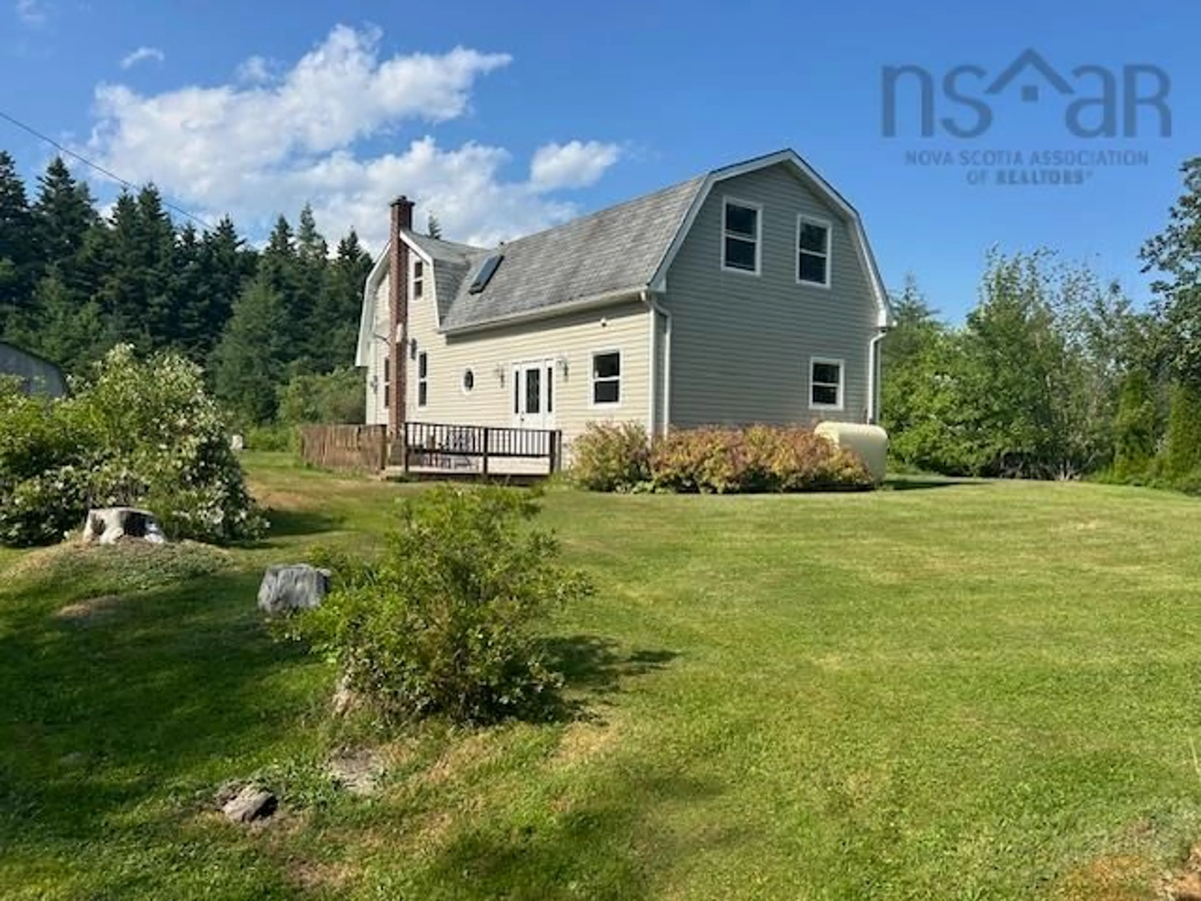 A pic from outside/outdoor area/front of a property/back of a property/a pic from drone, water/lake/river/ocean view for 30 5085 Rd, Barra Head Nova Scotia B0E 3B0