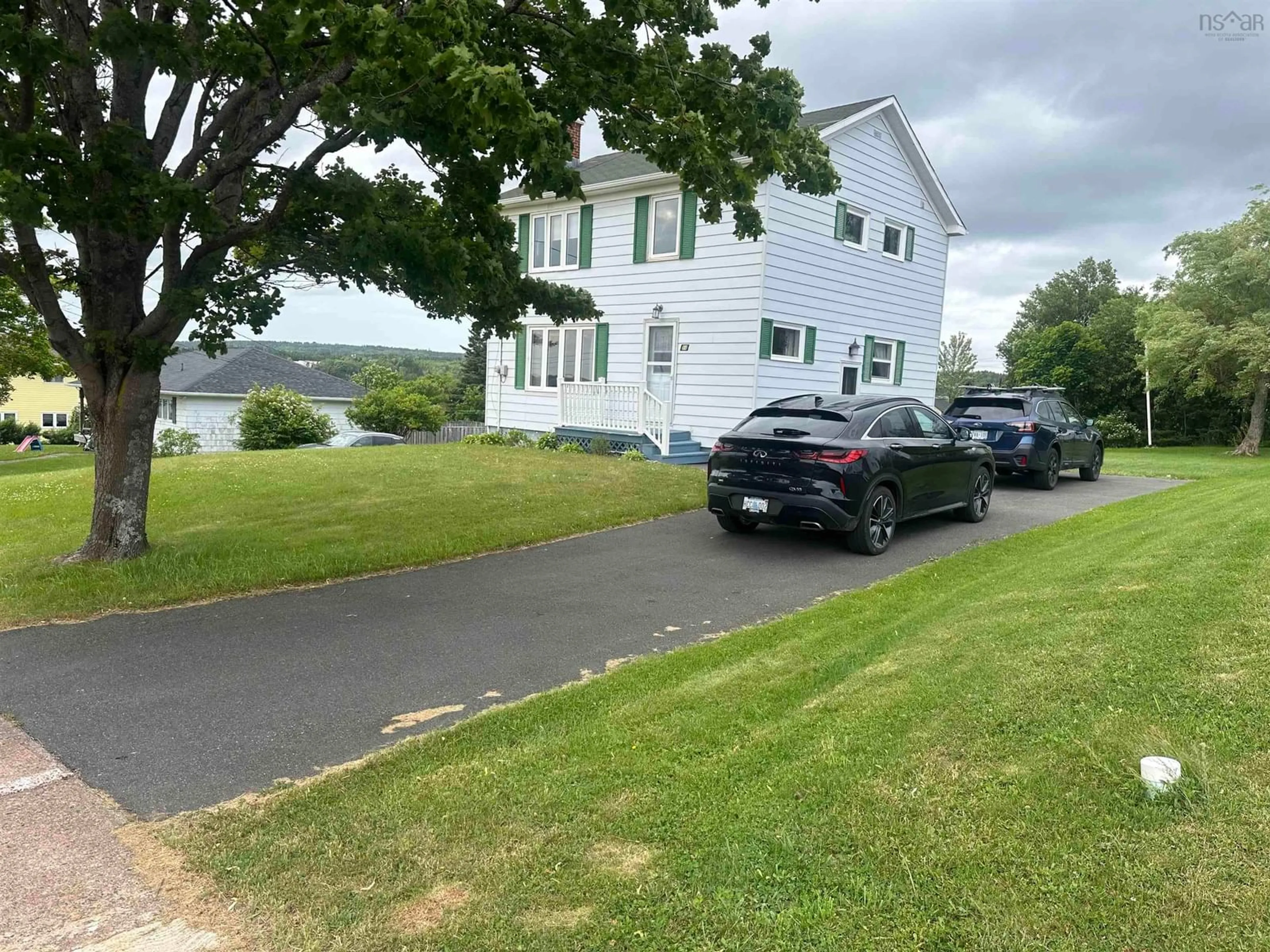 A pic from outside/outdoor area/front of a property/back of a property/a pic from drone, water/lake/river/ocean view for 14 Maclaughlin Dr, Port Hawkesbury Nova Scotia B9A 2E6