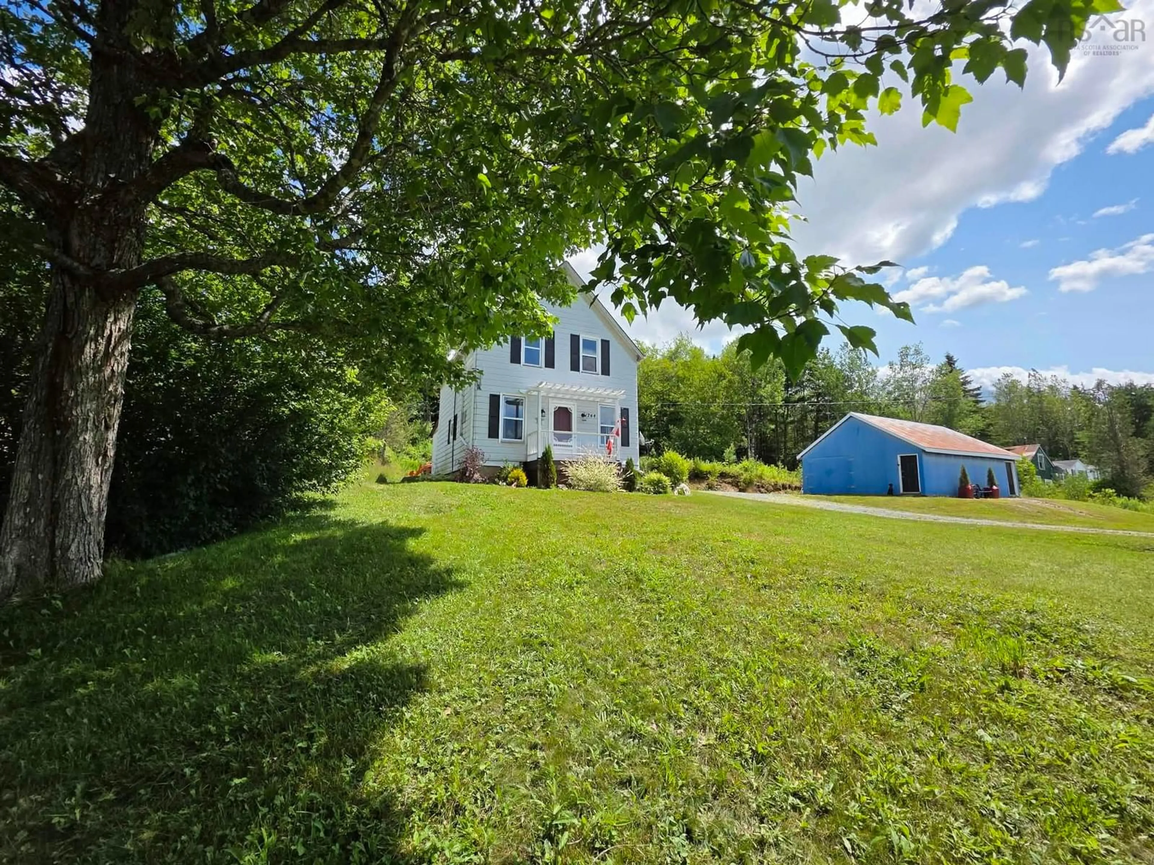 A pic from outside/outdoor area/front of a property/back of a property/a pic from drone, street for 1744 Highway 336, Dean Nova Scotia B0N 2M0