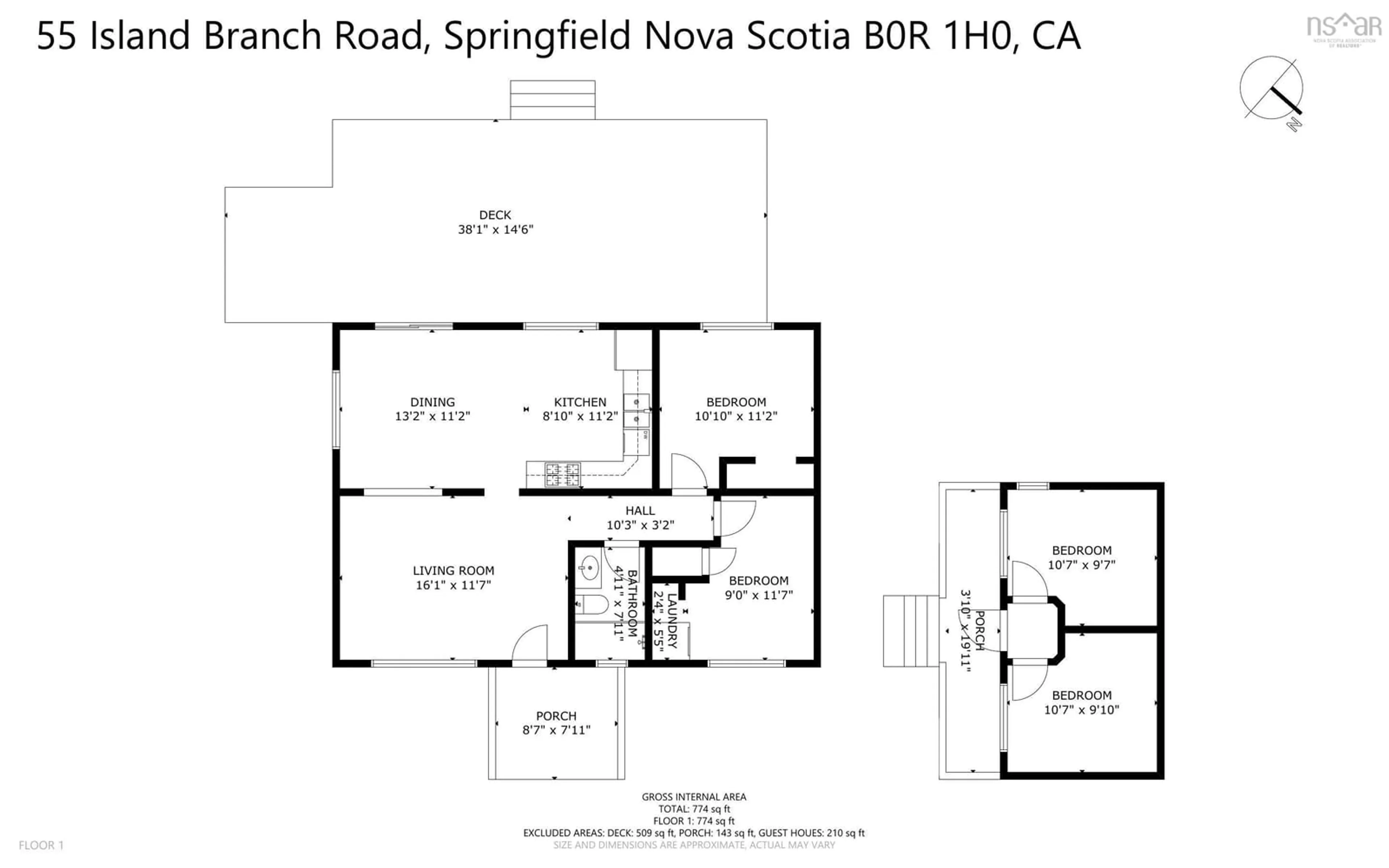 Floor plan for 55(Lot 32) Island Branch, Lake Torment Nova Scotia B0R 1H0