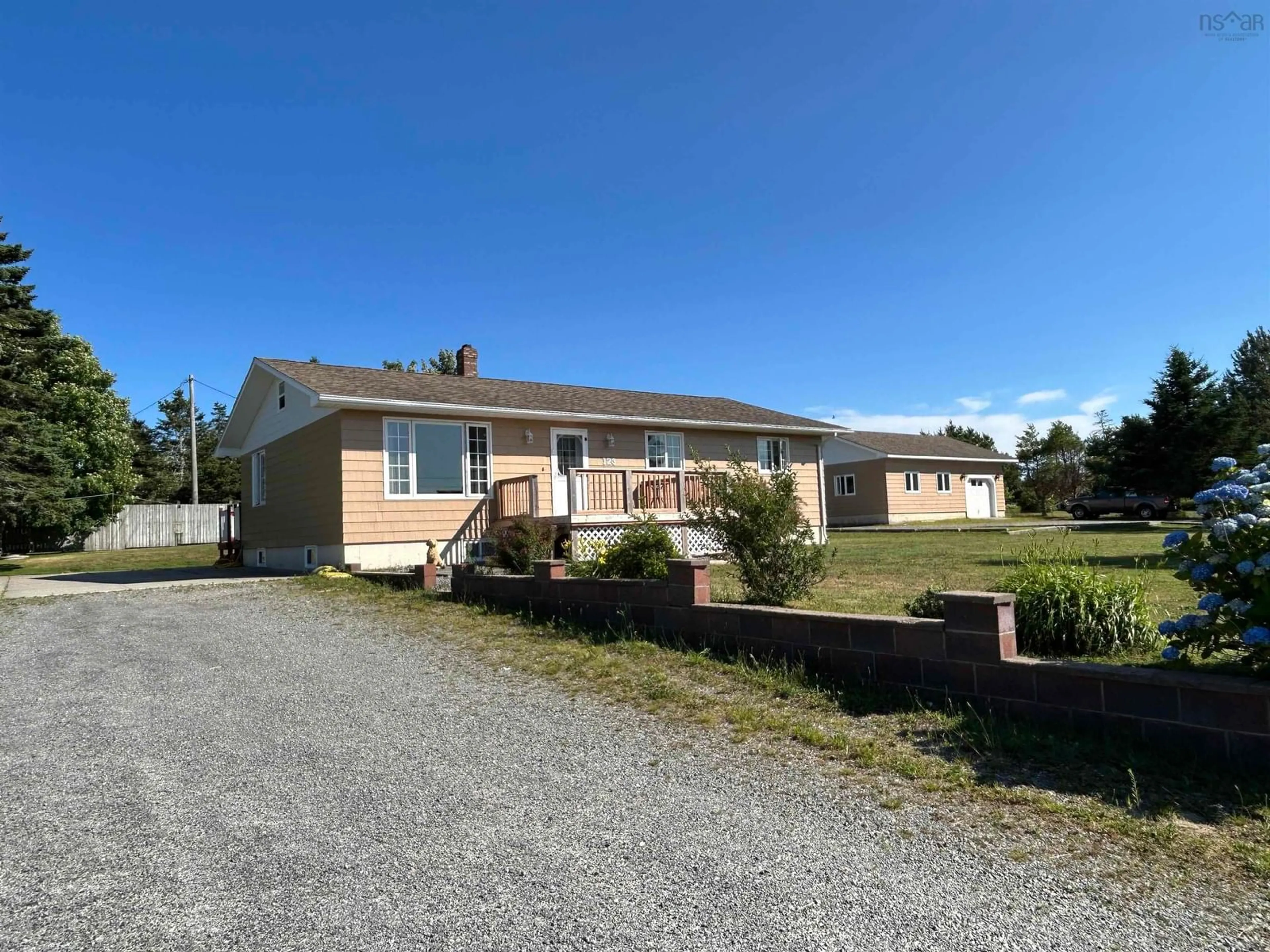 A pic from outside/outdoor area/front of a property/back of a property/a pic from drone, street for 123 Mcgray Avenue, North East Point Nova Scotia B0W 2P0