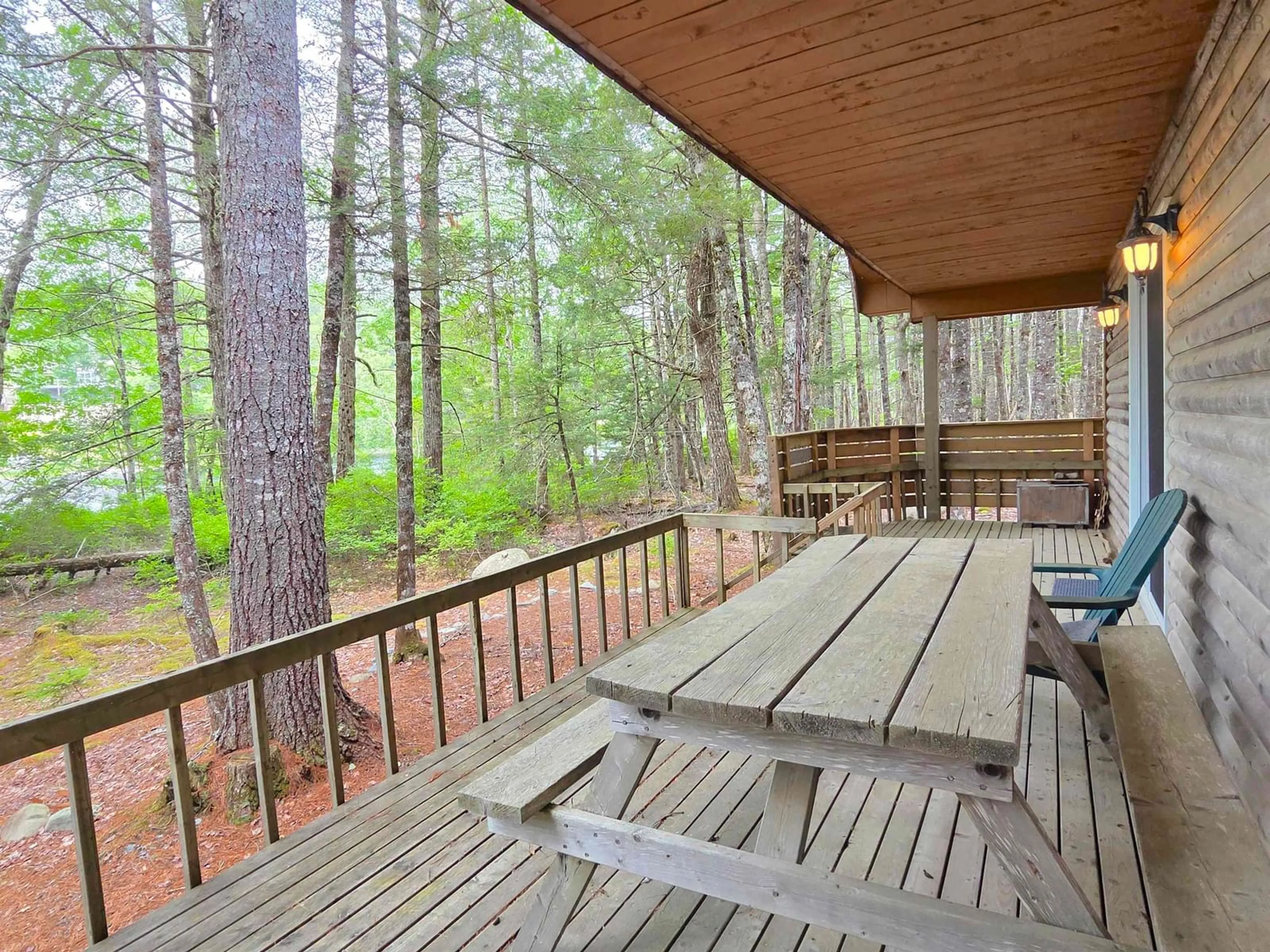Patio, forest/trees view for 90 Pipe Cove Dr, Greenfield Nova Scotia B0T 1E0