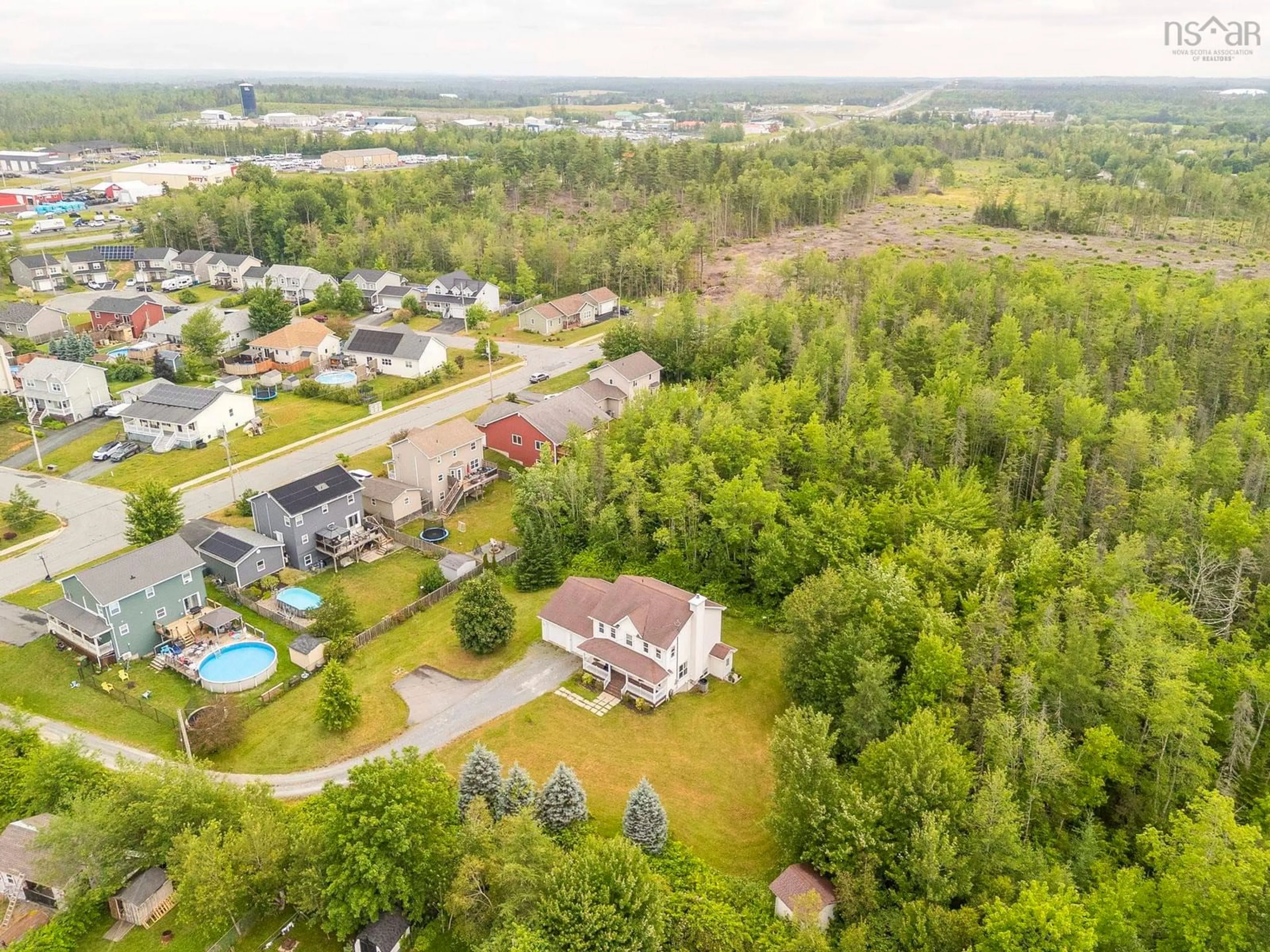 A pic from outside/outdoor area/front of a property/back of a property/a pic from drone, water/lake/river/ocean view for 72 Elmwood Dr, Elmsdale Nova Scotia B2S 0A2