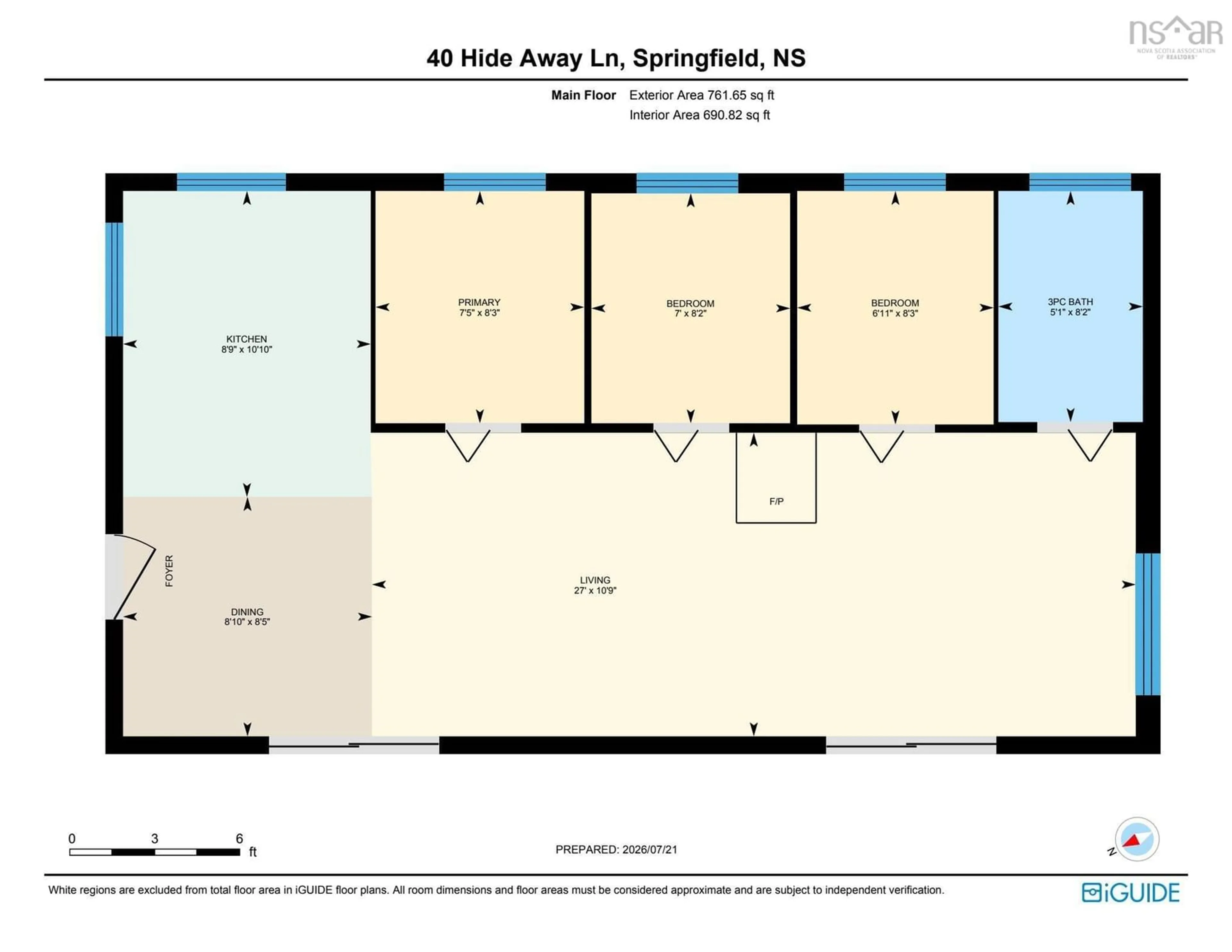 Floor plan for 40 Hide Away Lane, Crossburn Nova Scotia B0P 1C0