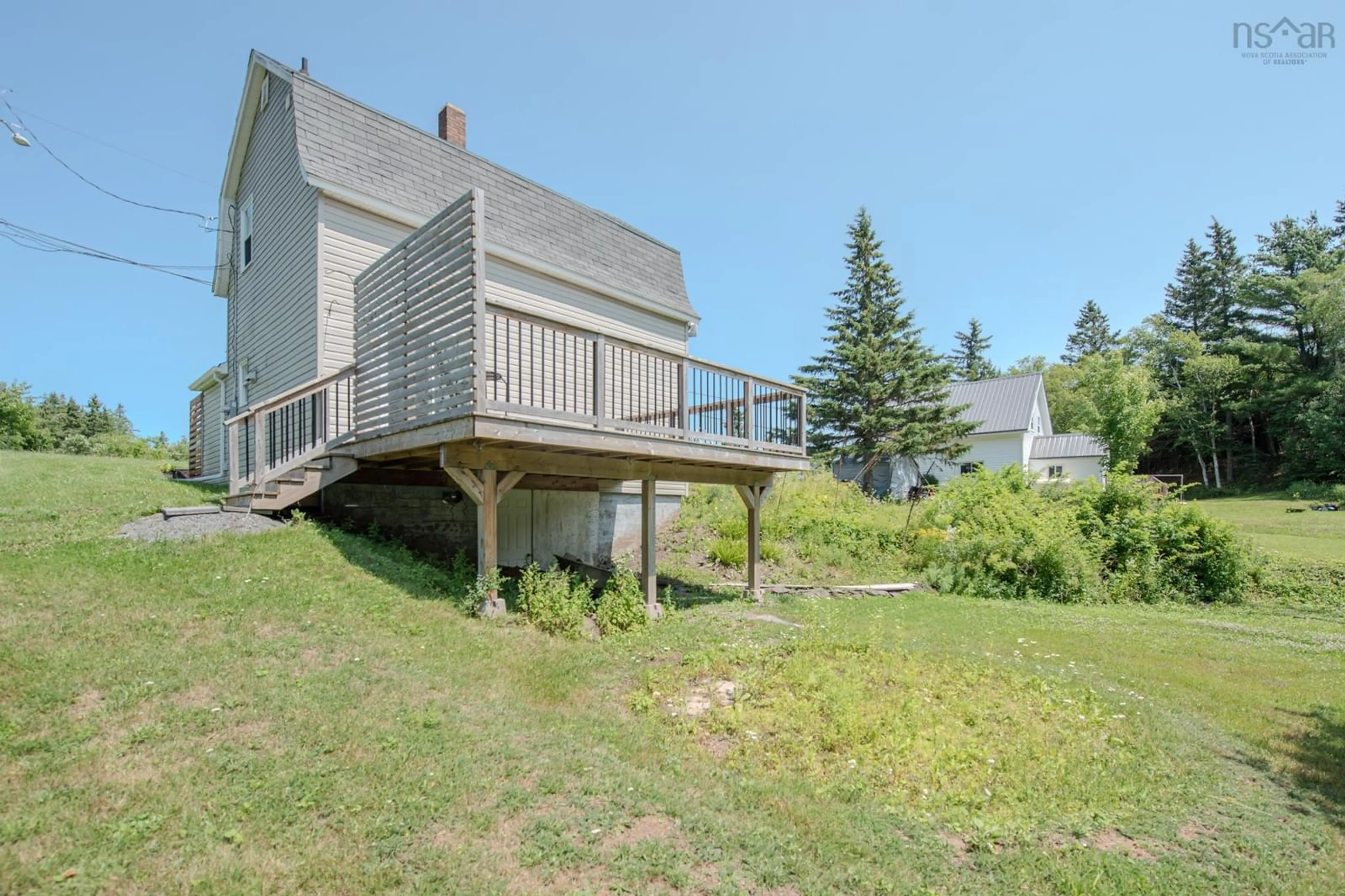 Patio, water/lake/river/ocean view for 35 Foxbrook Rd, Hopewell Nova Scotia B0K 1C0