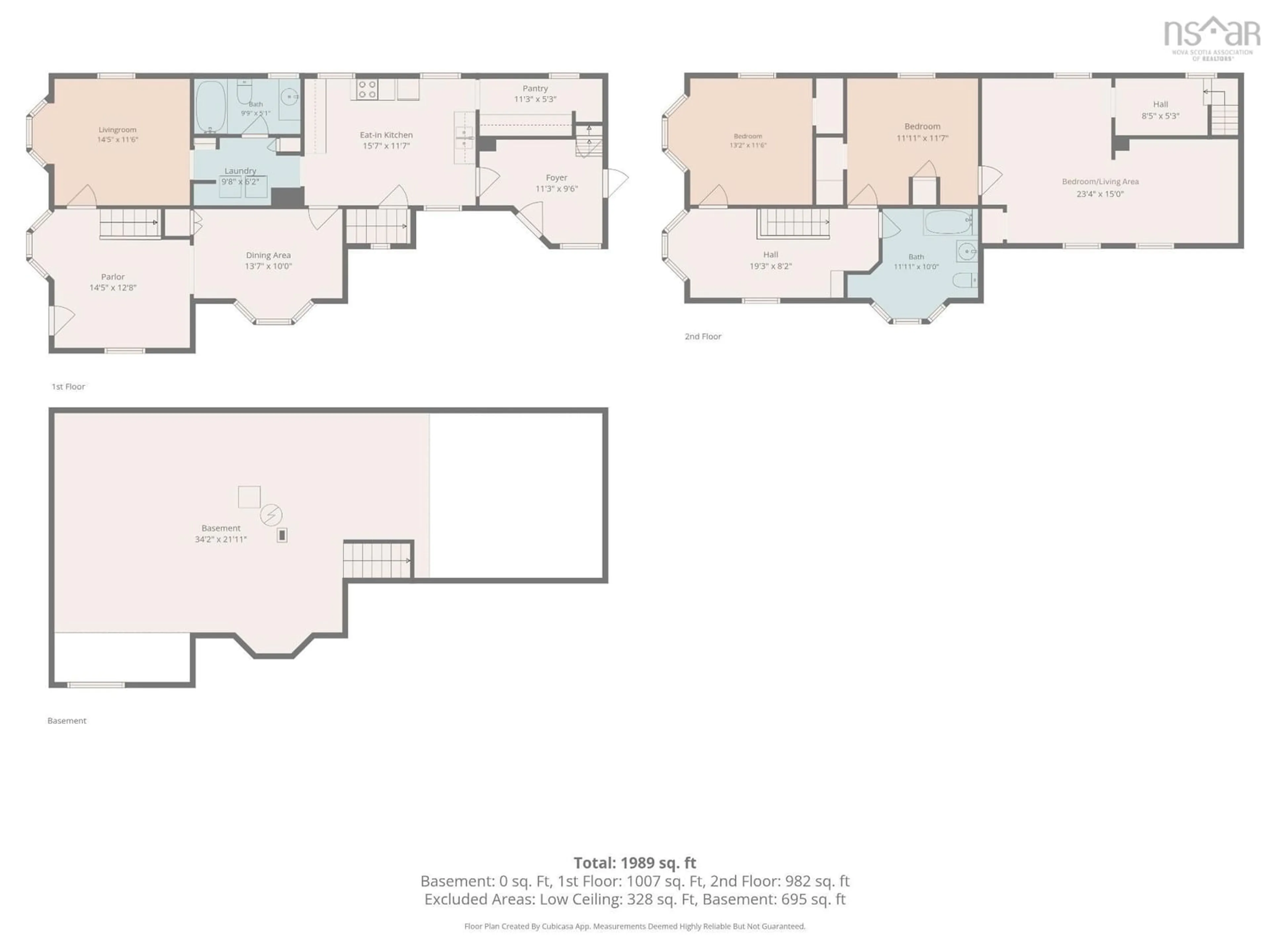 Floor plan for 1219 West Advocate Rd, Advocate Nova Scotia B0M 1S0