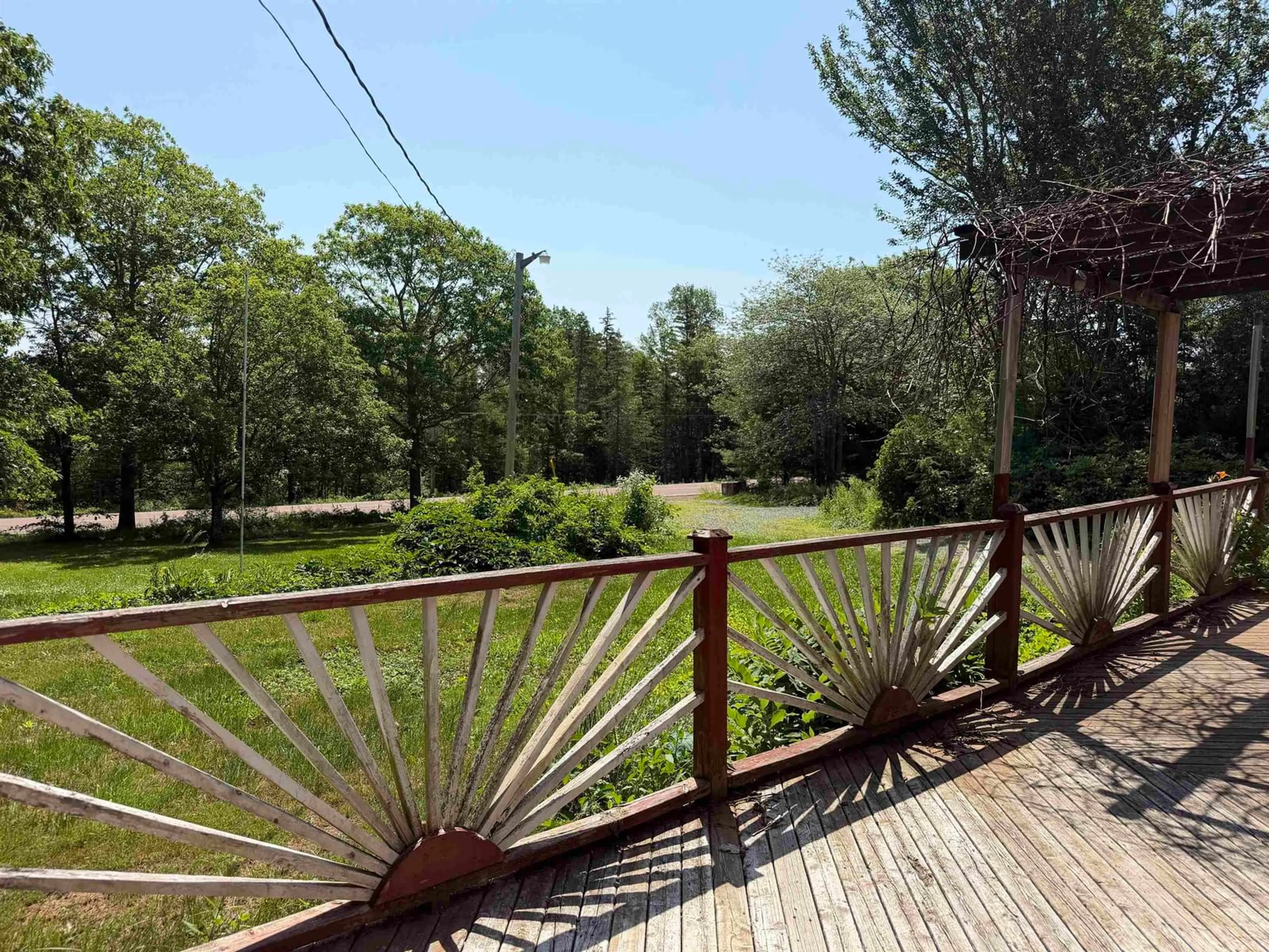 Patio, forest/trees view for 3561 Gairloch Rd, Rocklin Nova Scotia B0K 2A0
