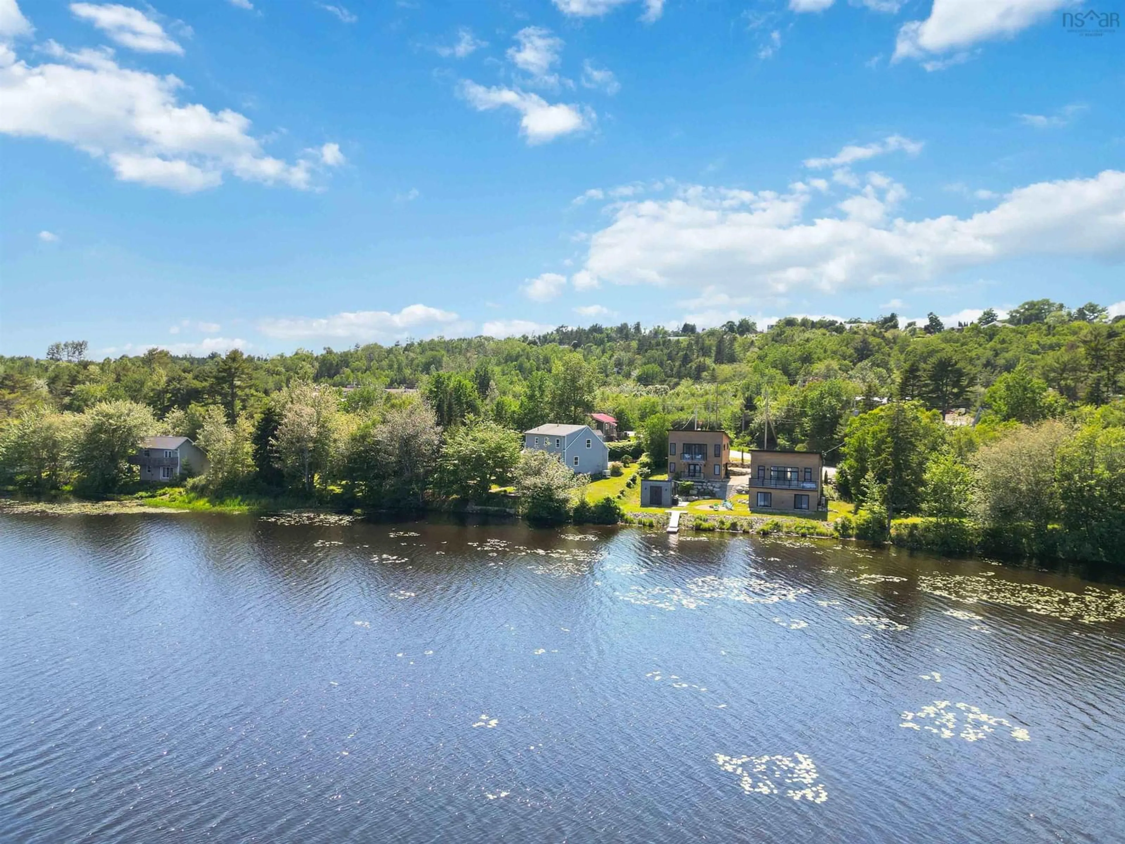 A pic from outside/outdoor area/front of a property/back of a property/a pic from drone, water/lake/river/ocean view for 6 Stanford Lake Rd, Chester Nova Scotia B0J 1J0