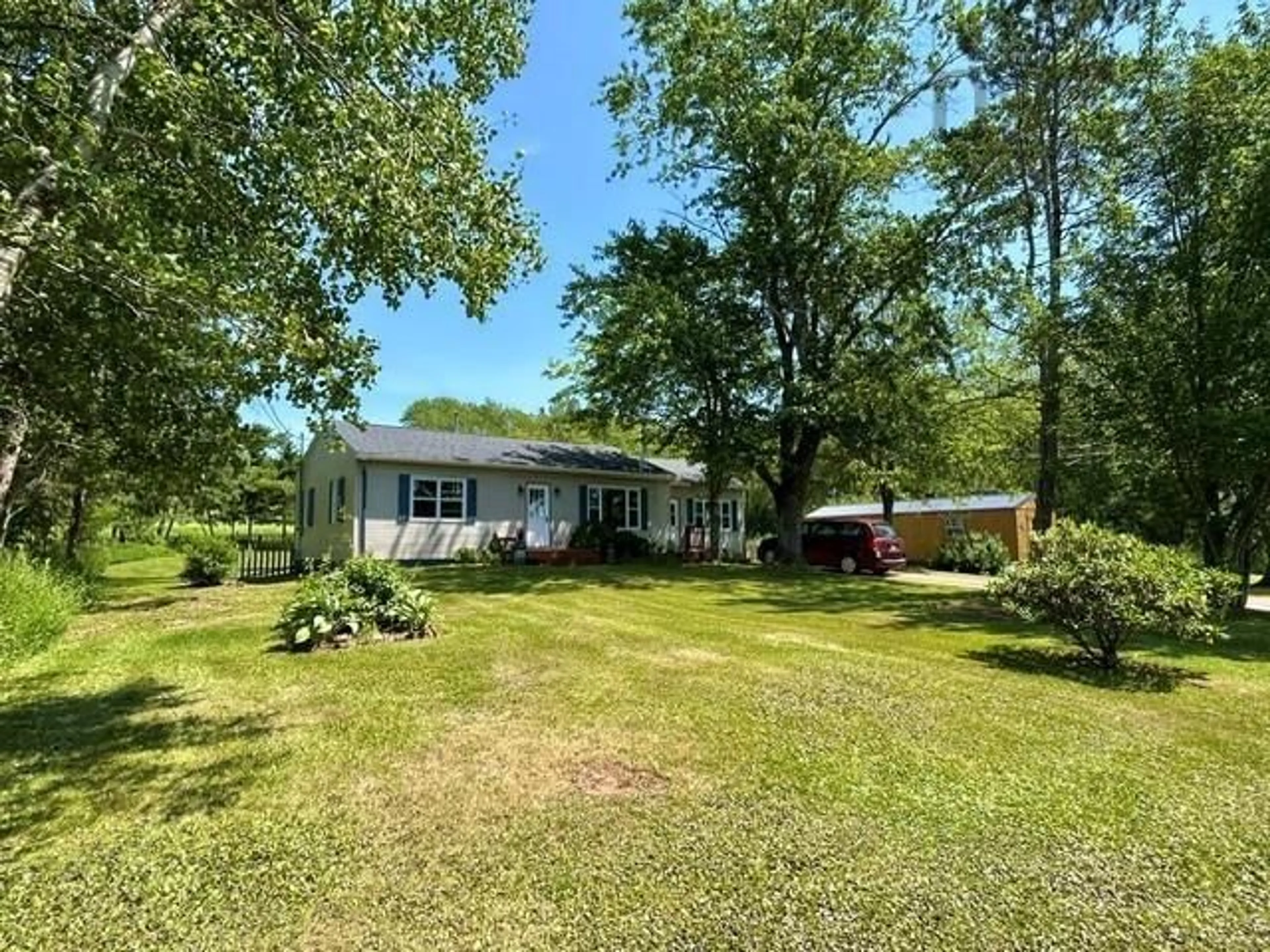 A pic from outside/outdoor area/front of a property/back of a property/a pic from drone, unknown for 197 Highway 2, Brookfield Nova Scotia B0N 1C0