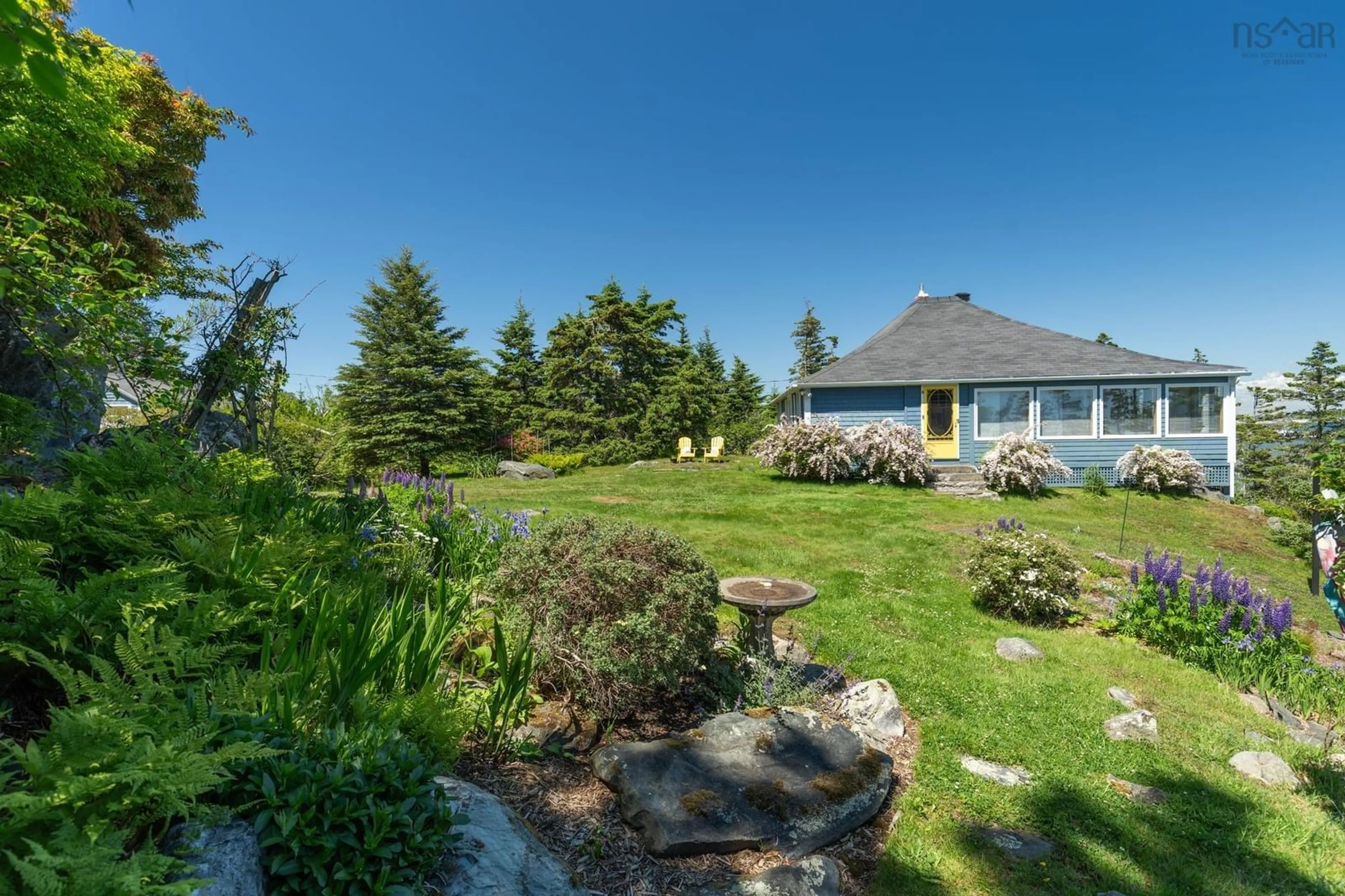 A pic from outside/outdoor area/front of a property/back of a property/a pic from drone, water/lake/river/ocean view for 1393 Highway 304, Cape Forchu Nova Scotia B5A 5G7
