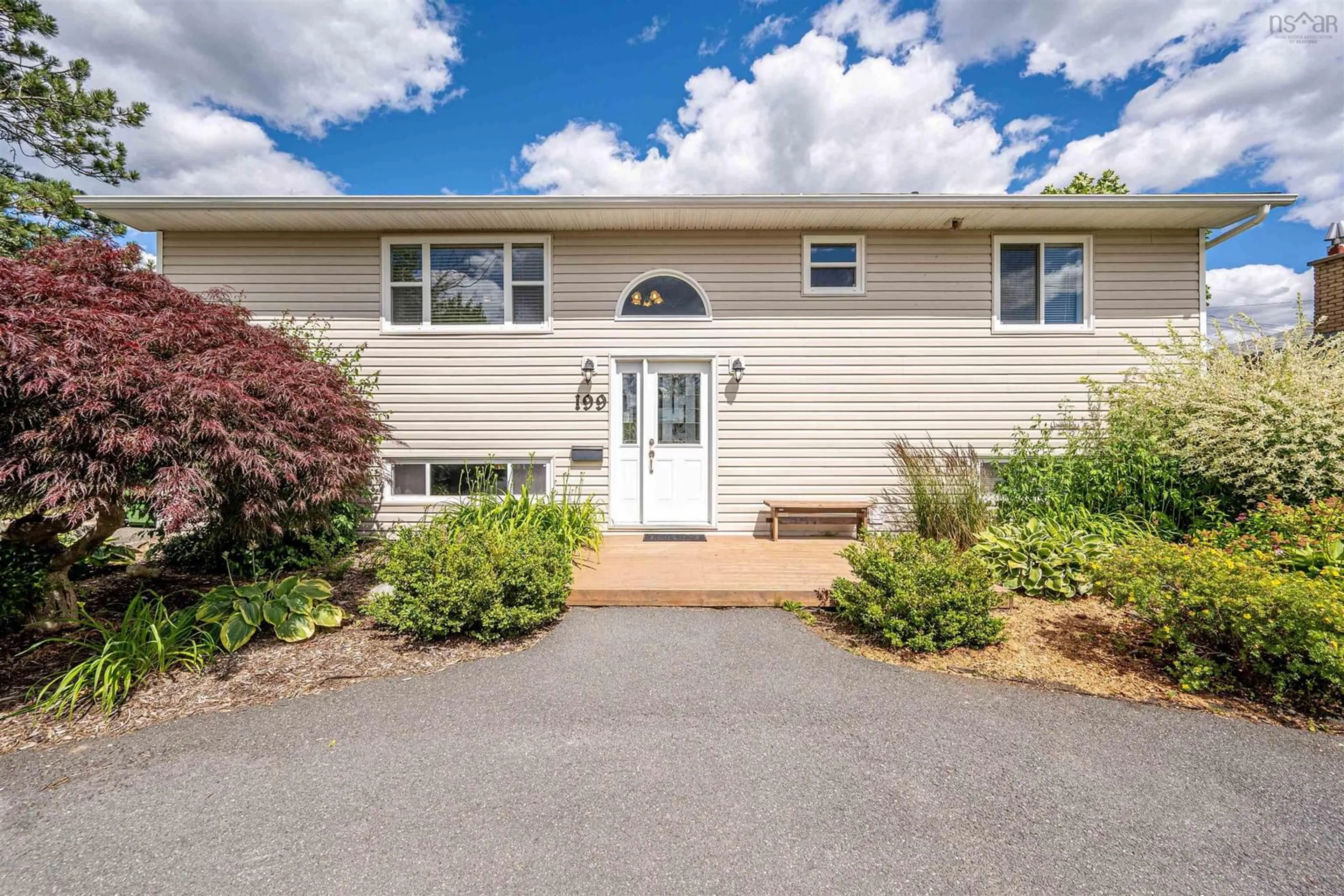 Home with vinyl exterior material, street for 199 Prince St, Lower Sackville Nova Scotia B4C 1L6