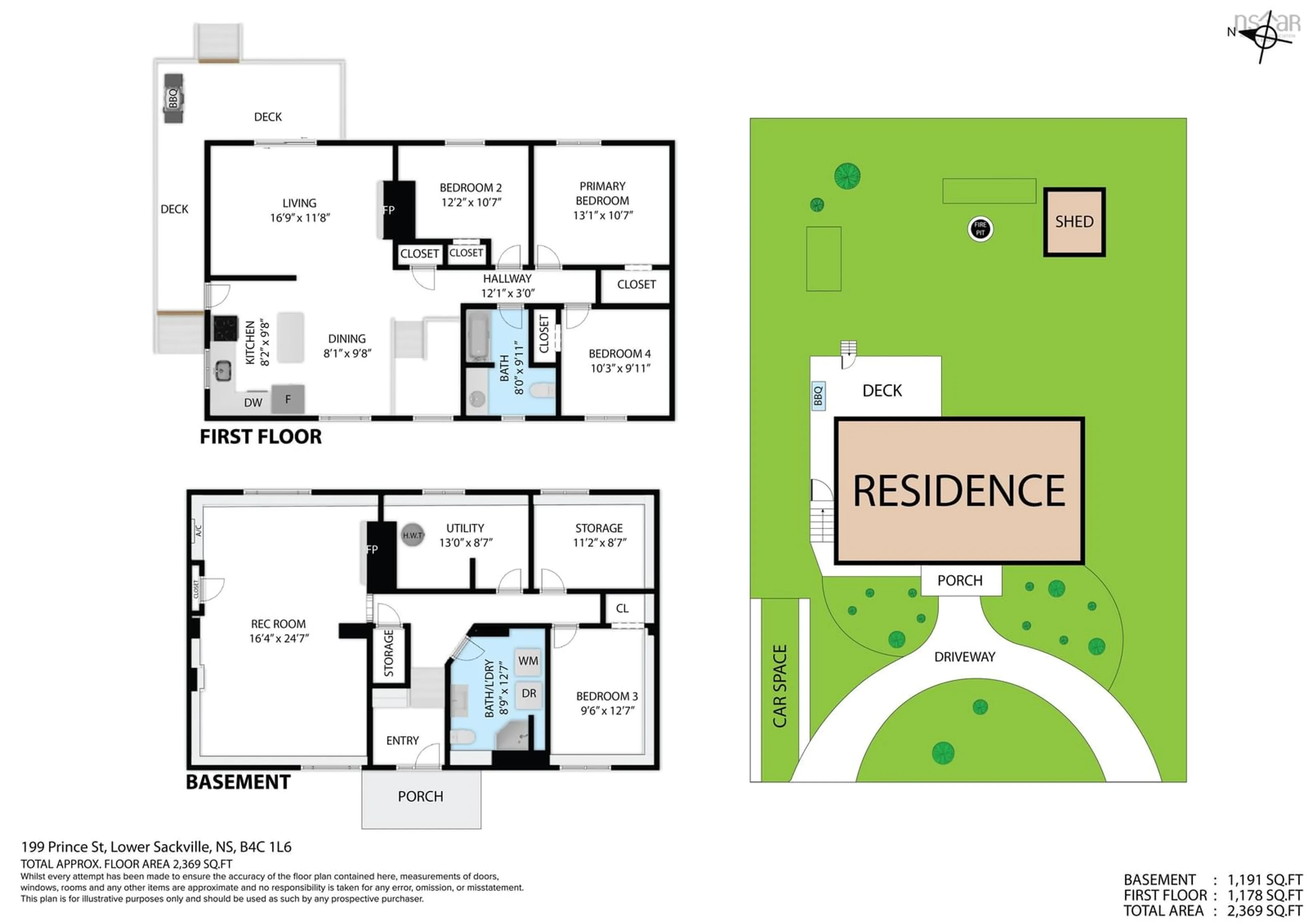 Floor plan for 199 Prince St, Lower Sackville Nova Scotia B4C 1L6