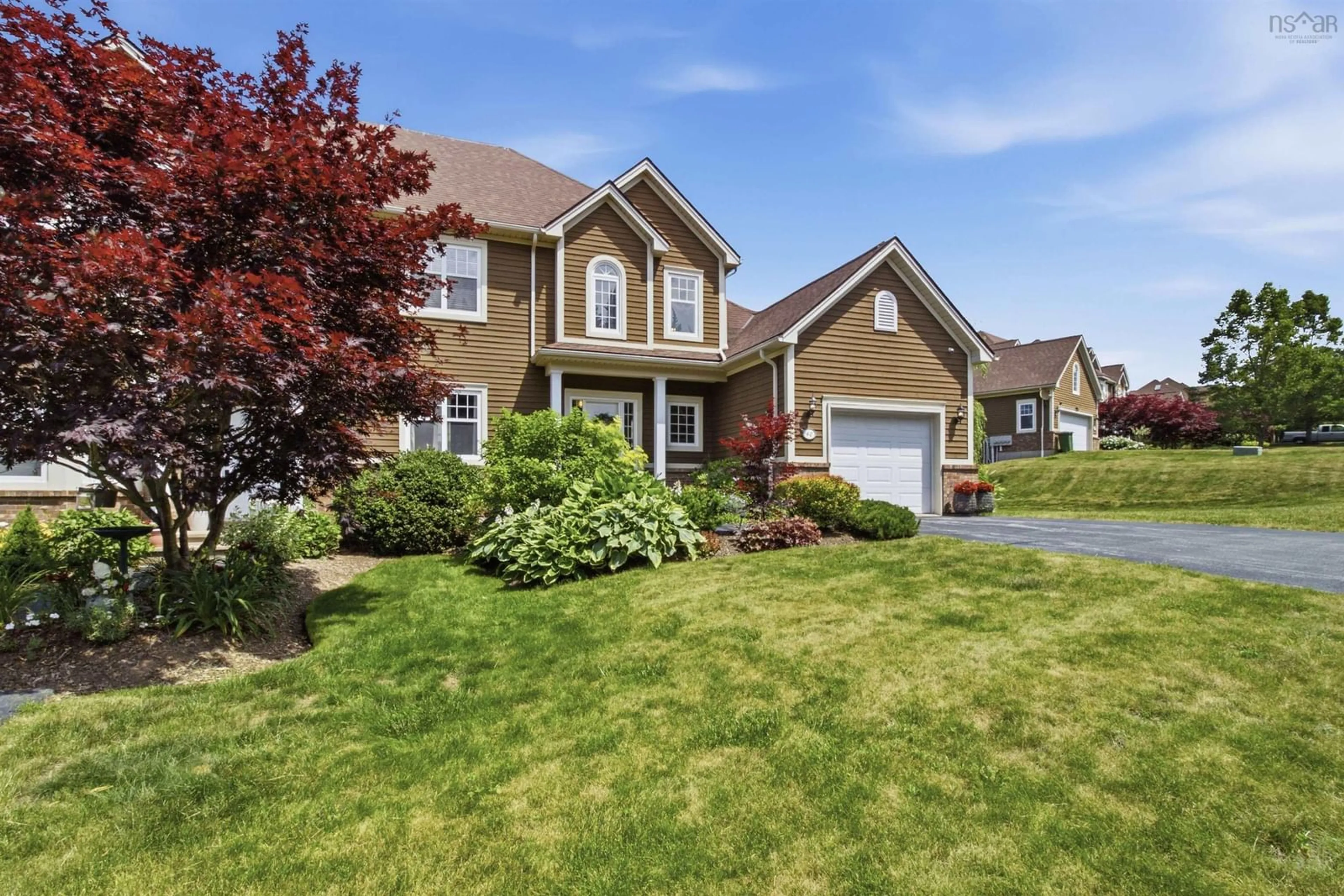 Home with vinyl exterior material, street for 40 Greenside Lane, Hammonds Plains Nova Scotia B4B 2A1