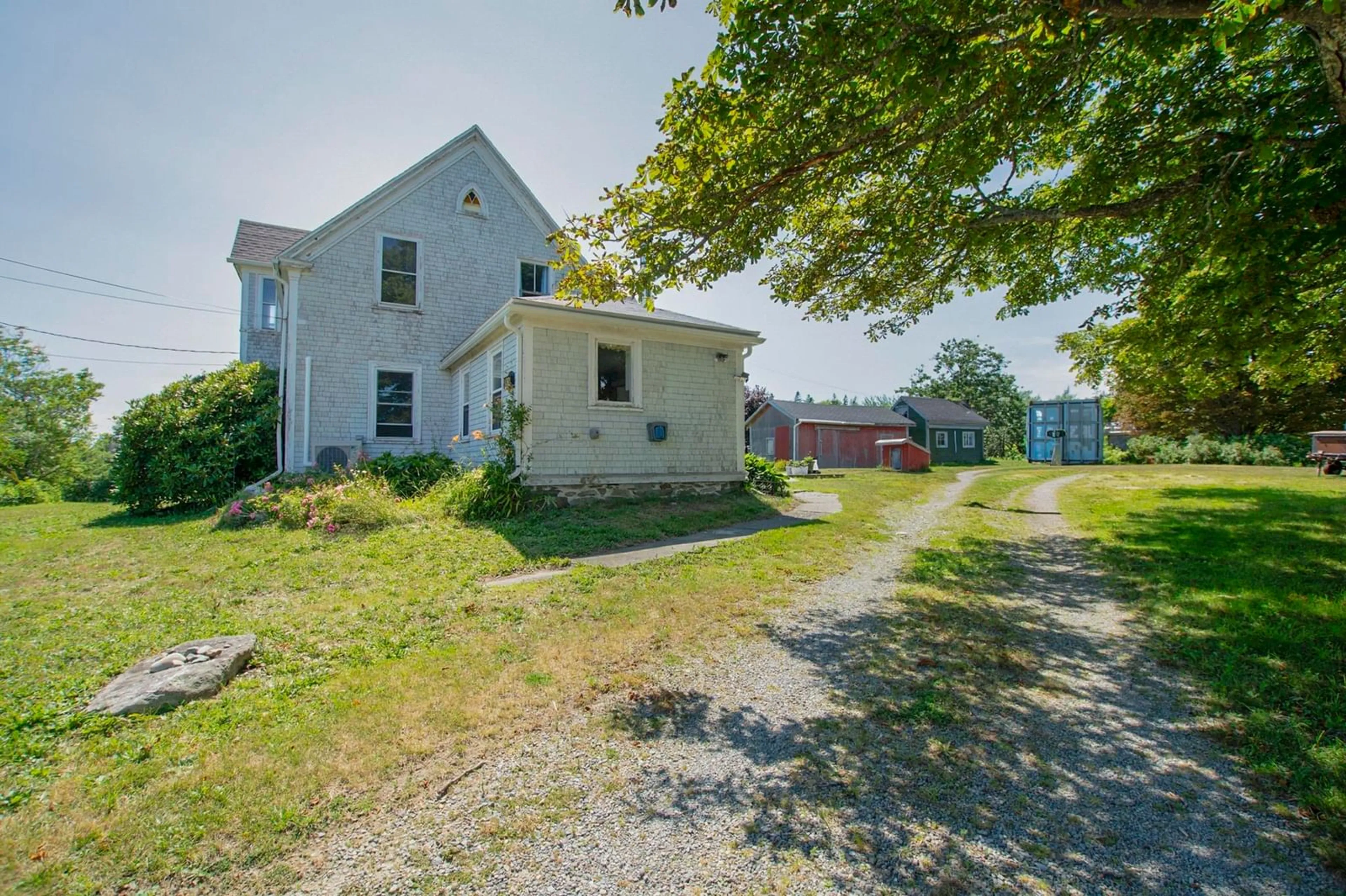 A pic from outside/outdoor area/front of a property/back of a property/a pic from drone, street for 8924 Highway 3, Pleasant Lake Nova Scotia B5A 5J9