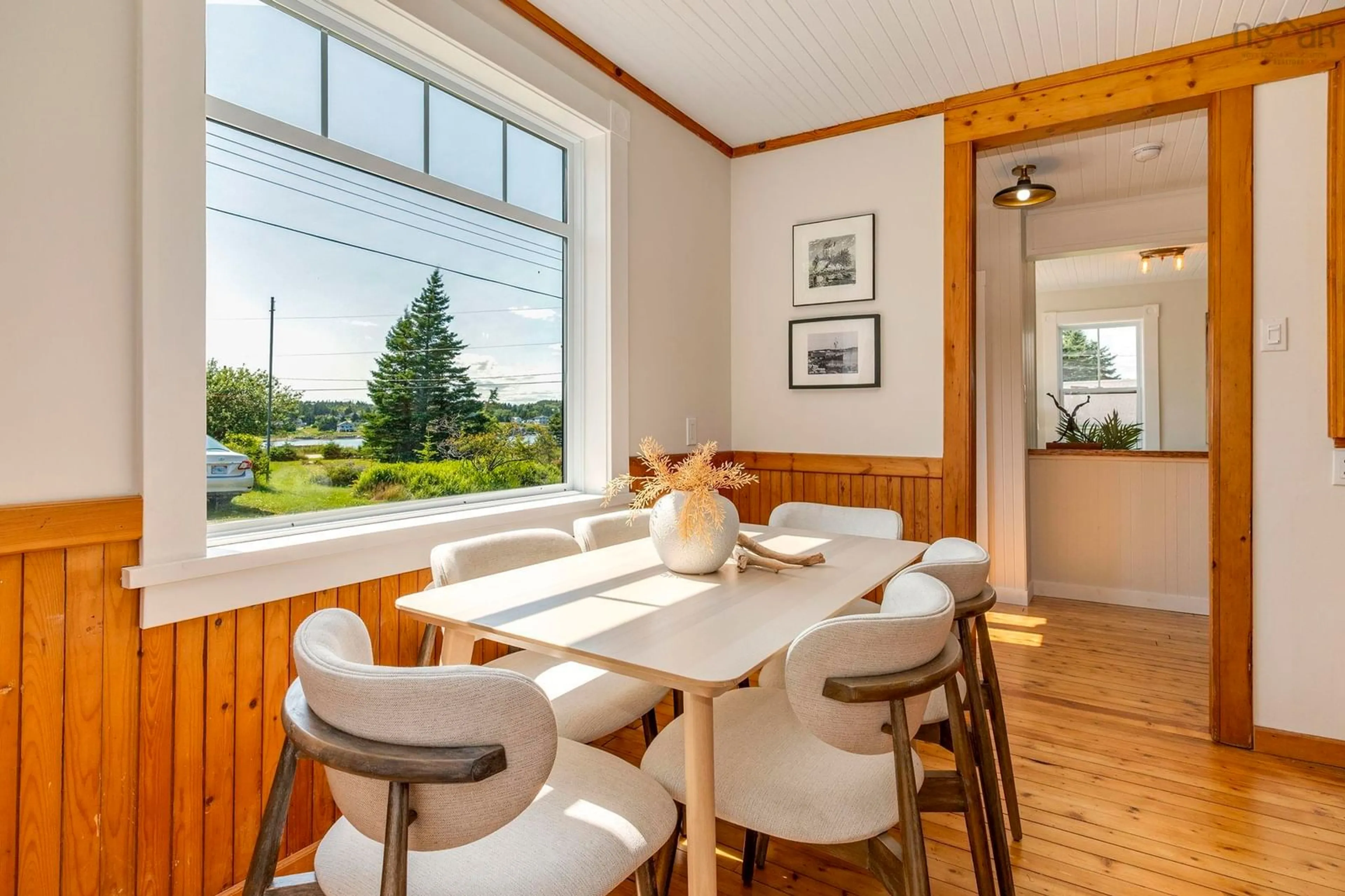 Dining room, wood/laminate floor for 16 Gus Flemming Dr, Ketch Harbour Nova Scotia B3V 1K5