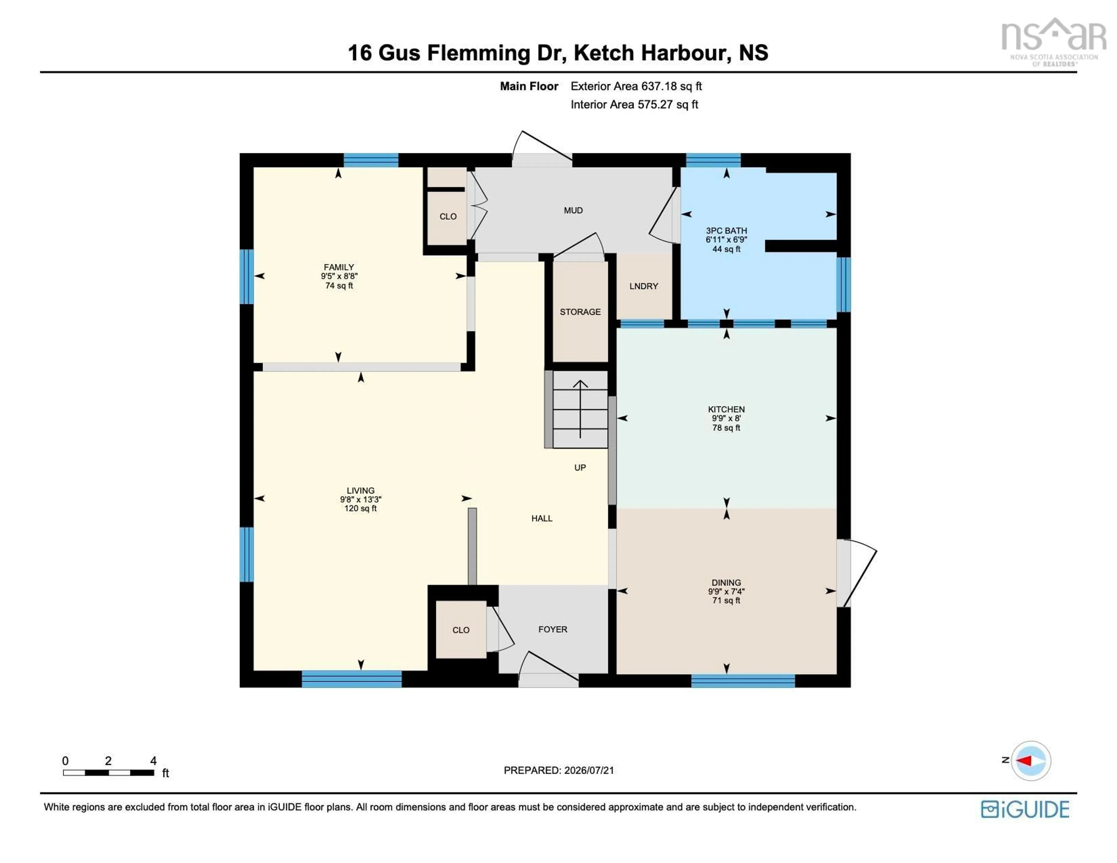Floor plan for 16 Gus Flemming Dr, Ketch Harbour Nova Scotia B3V 1K5