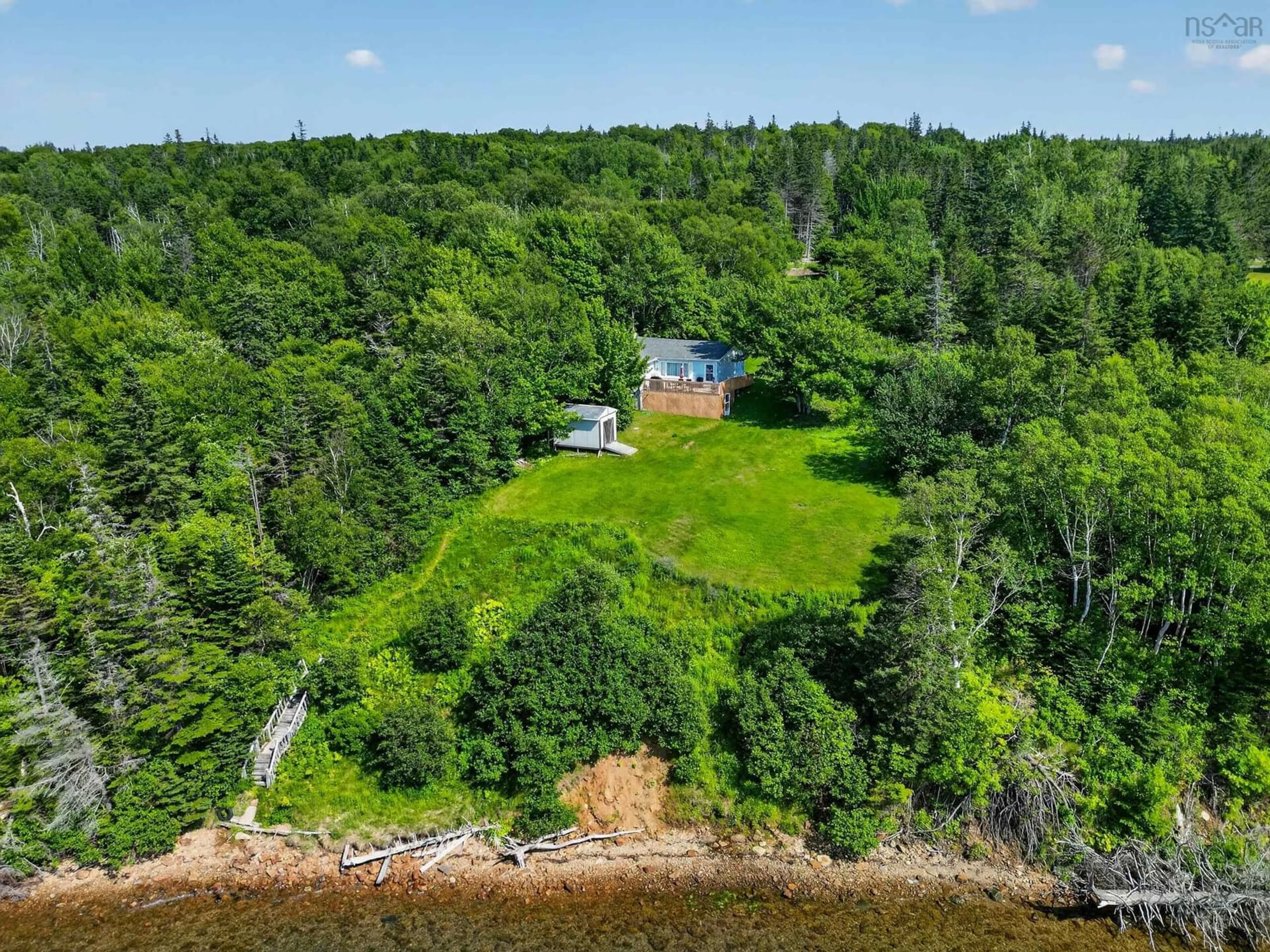 A pic from outside/outdoor area/front of a property/back of a property/a pic from drone, water/lake/river/ocean view for 9931 Kempt Head, Valley Nova Scotia B1X 1N3