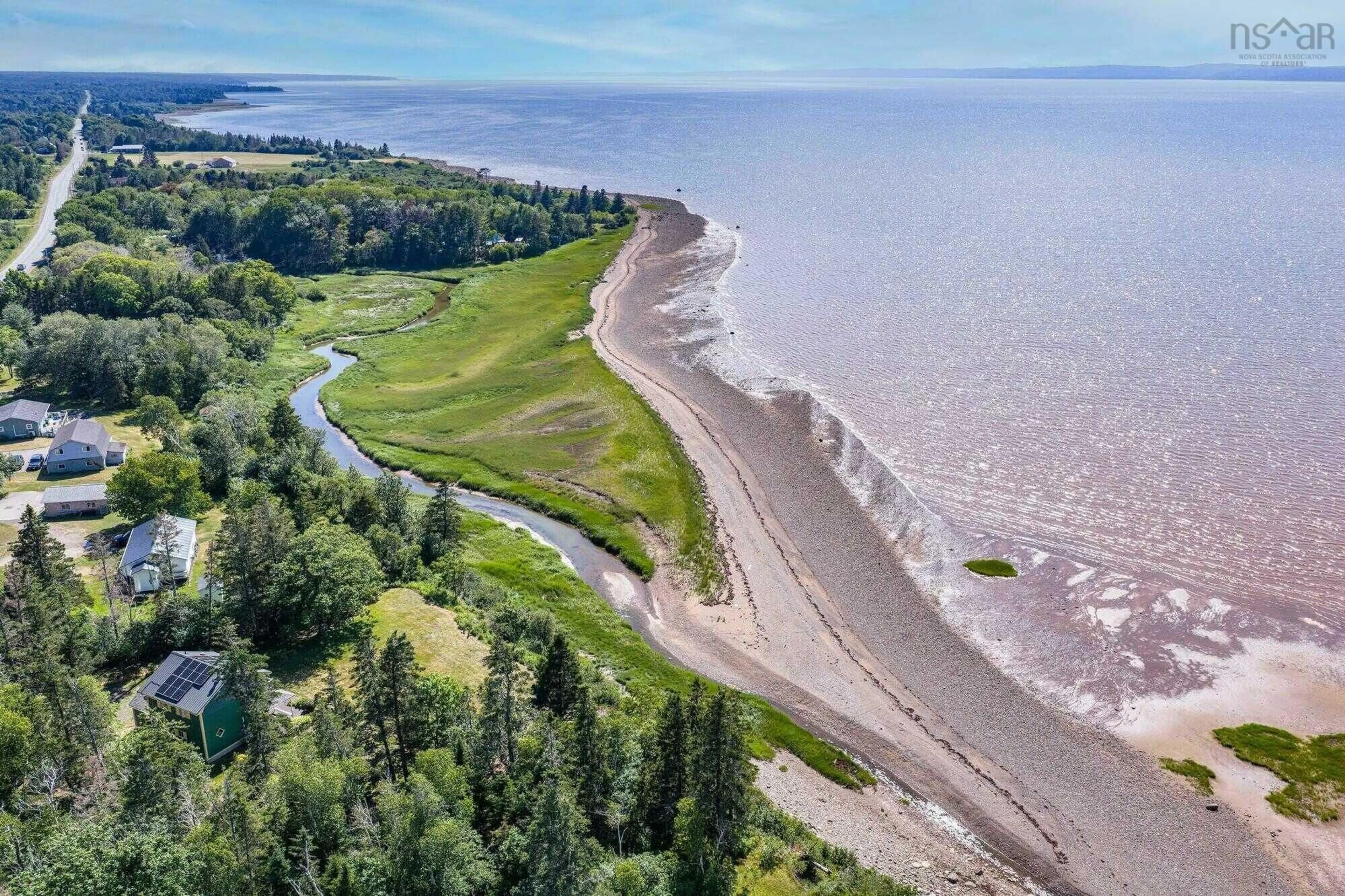 A pic from outside/outdoor area/front of a property/back of a property/a pic from drone, water/lake/river/ocean view for 8965 Ns-101, Brighton Nova Scotia B0V 1A0