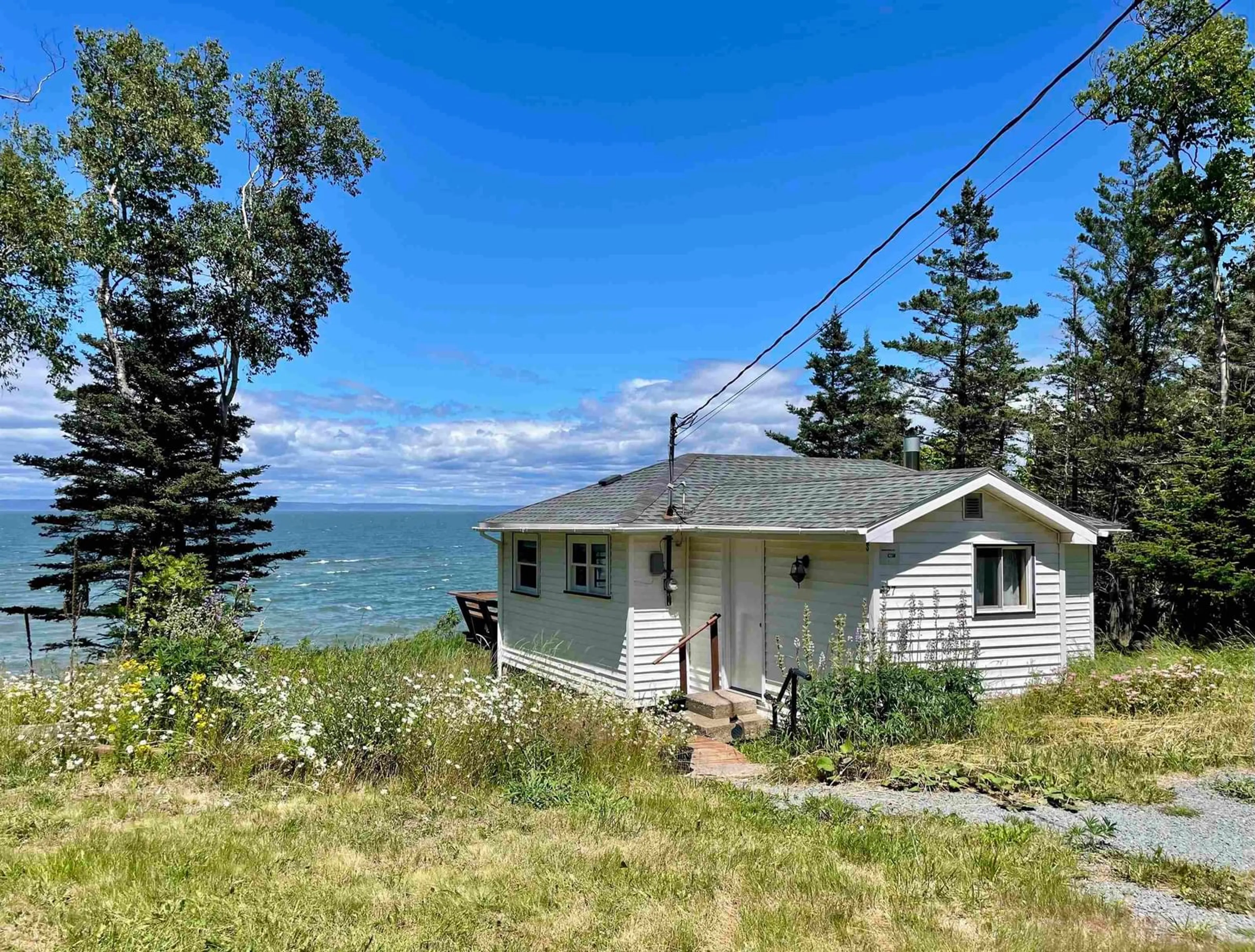 A pic from outside/outdoor area/front of a property/back of a property/a pic from drone, water/lake/river/ocean view for 427 Old Baxter Mill Rd, Baxters Harbour Nova Scotia B0P 1H0
