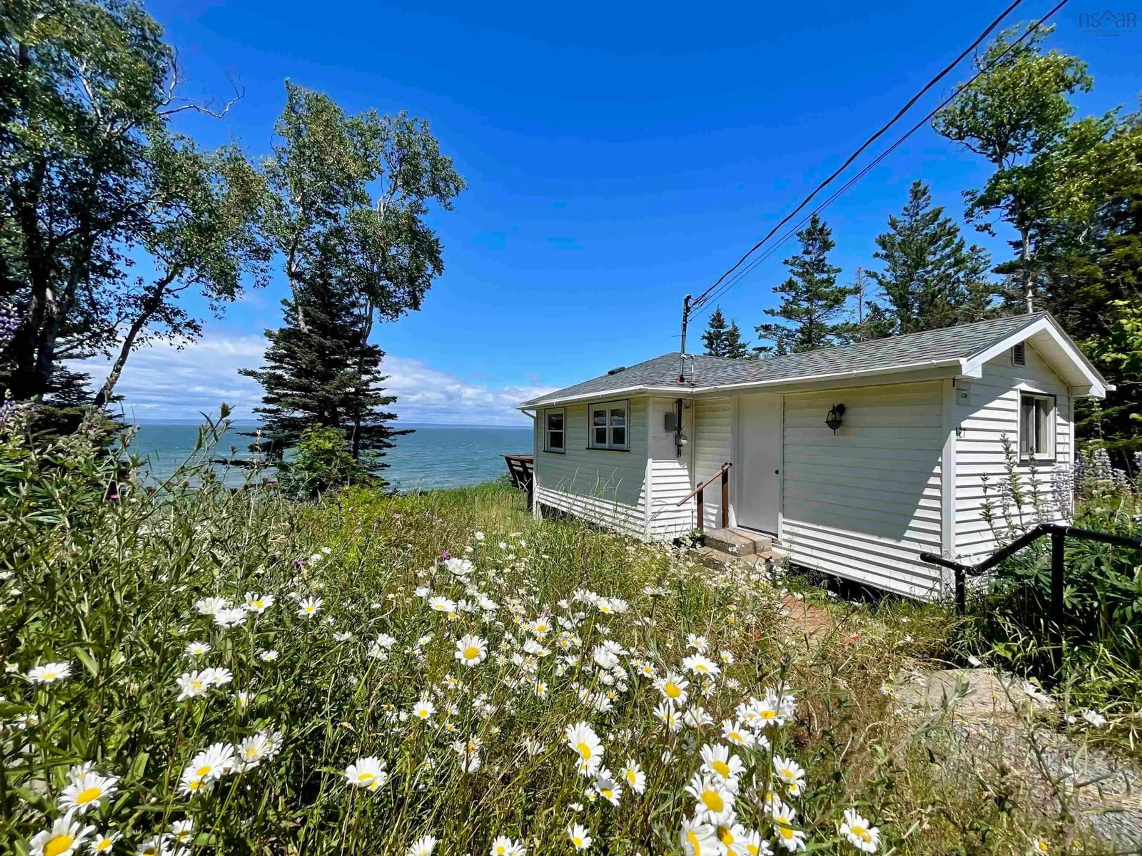 A pic from outside/outdoor area/front of a property/back of a property/a pic from drone, water/lake/river/ocean view for 427 Old Baxter Mill Rd, Baxters Harbour Nova Scotia B0P 1H0