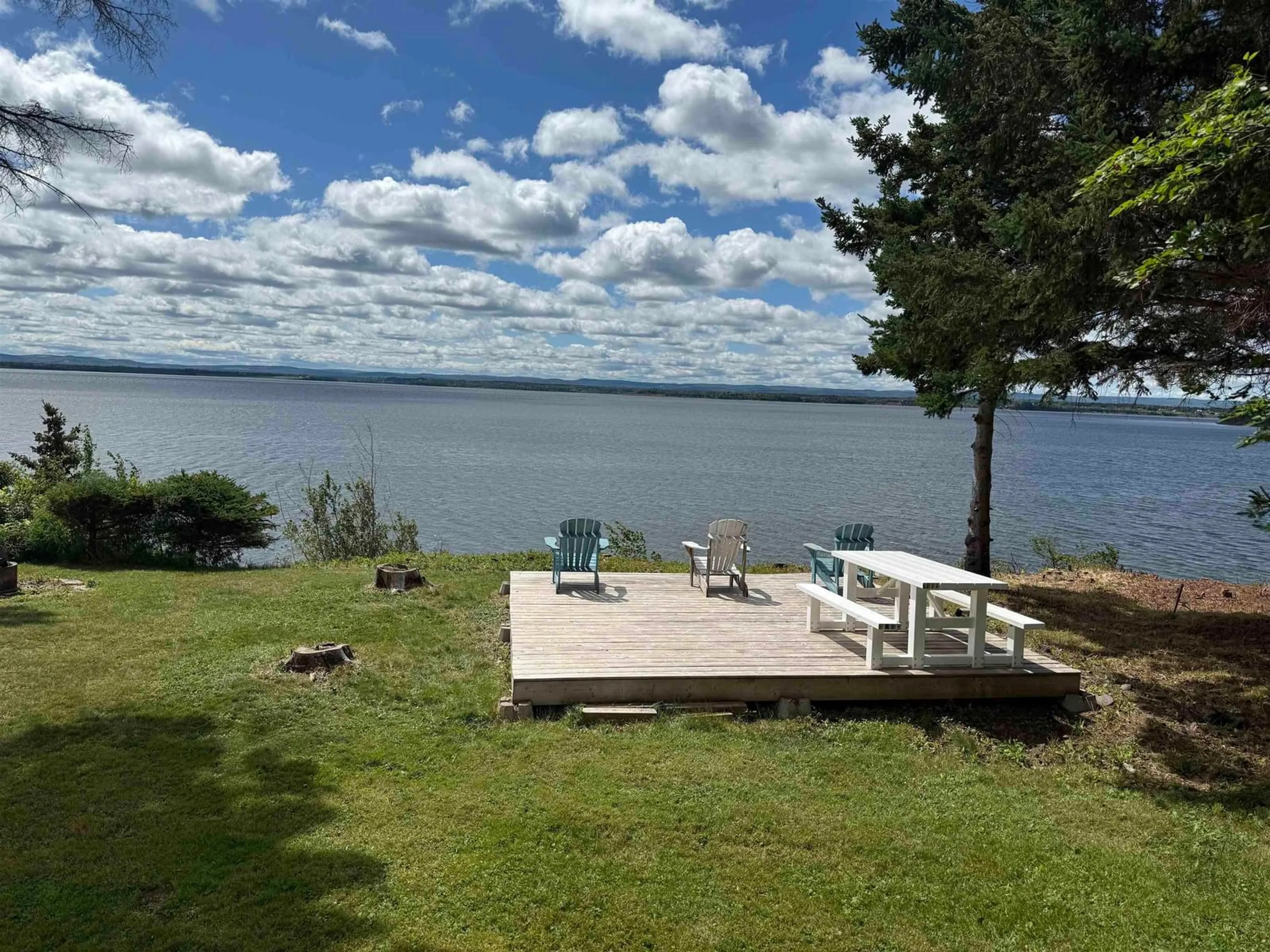 Patio, water/lake/river/ocean view for 3012 Malagash Rd, Malagash Nova Scotia B0K 1E0