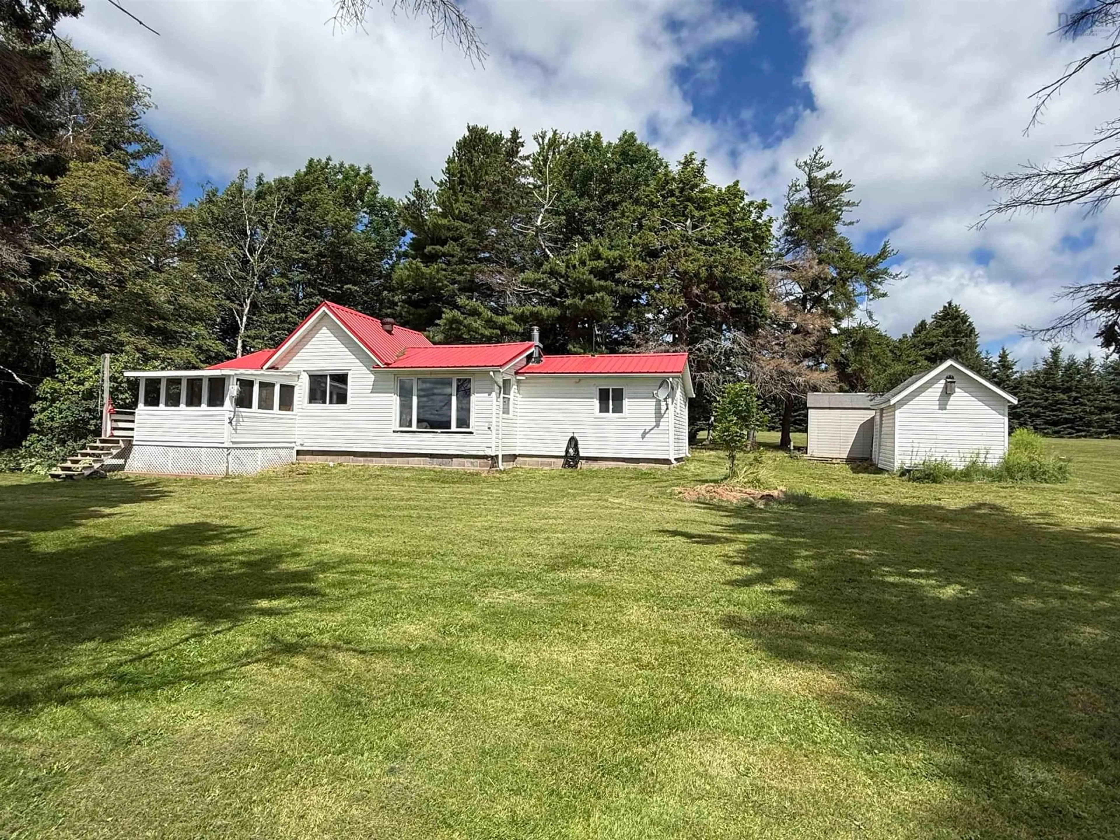 A pic from outside/outdoor area/front of a property/back of a property/a pic from drone, unknown for 3012 Malagash Rd, Malagash Nova Scotia B0K 1E0