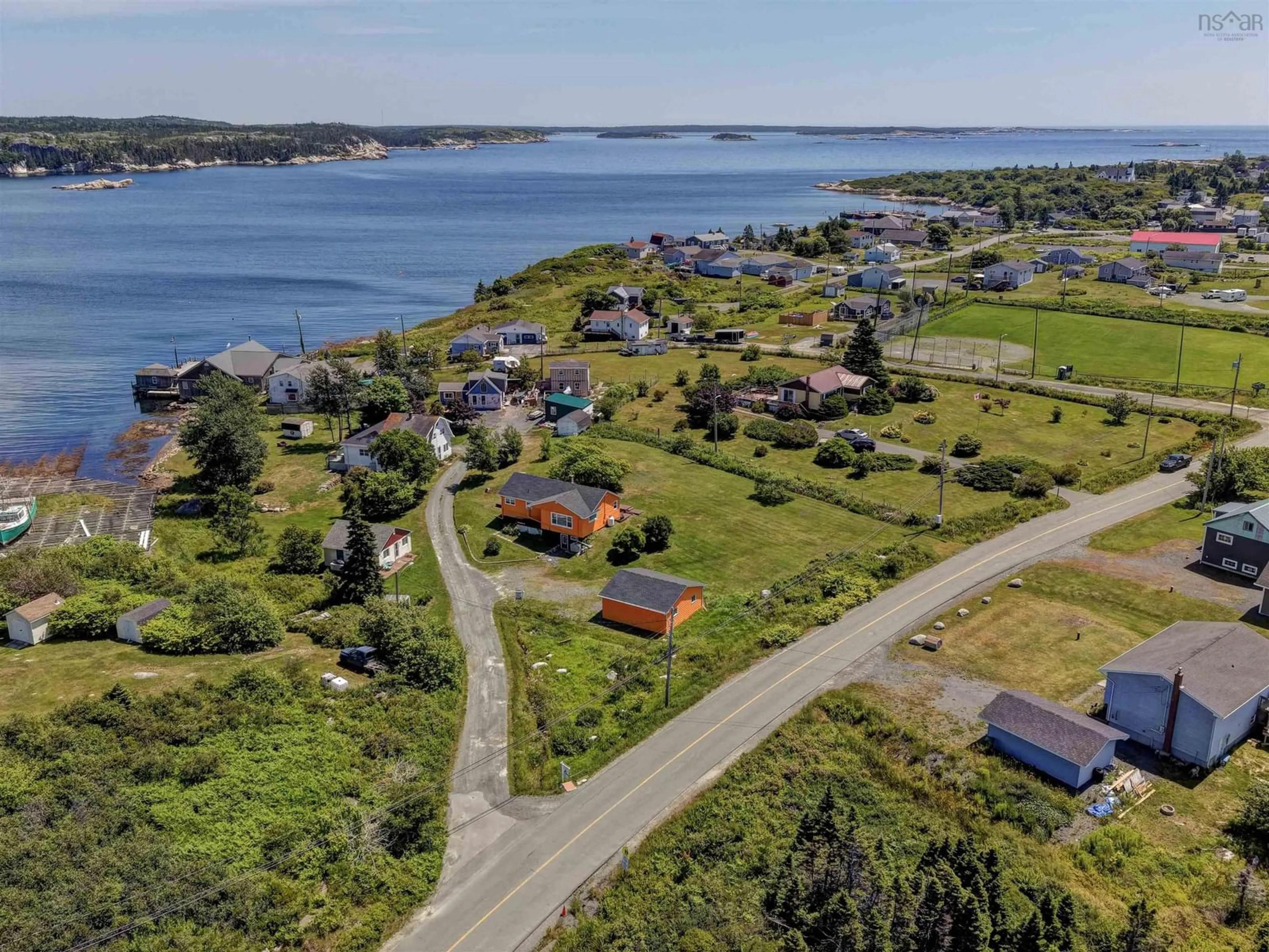 A pic from outside/outdoor area/front of a property/back of a property/a pic from drone, water/lake/river/ocean view for 3 Harrie Dr, Terence Bay Nova Scotia B3T 1Y2