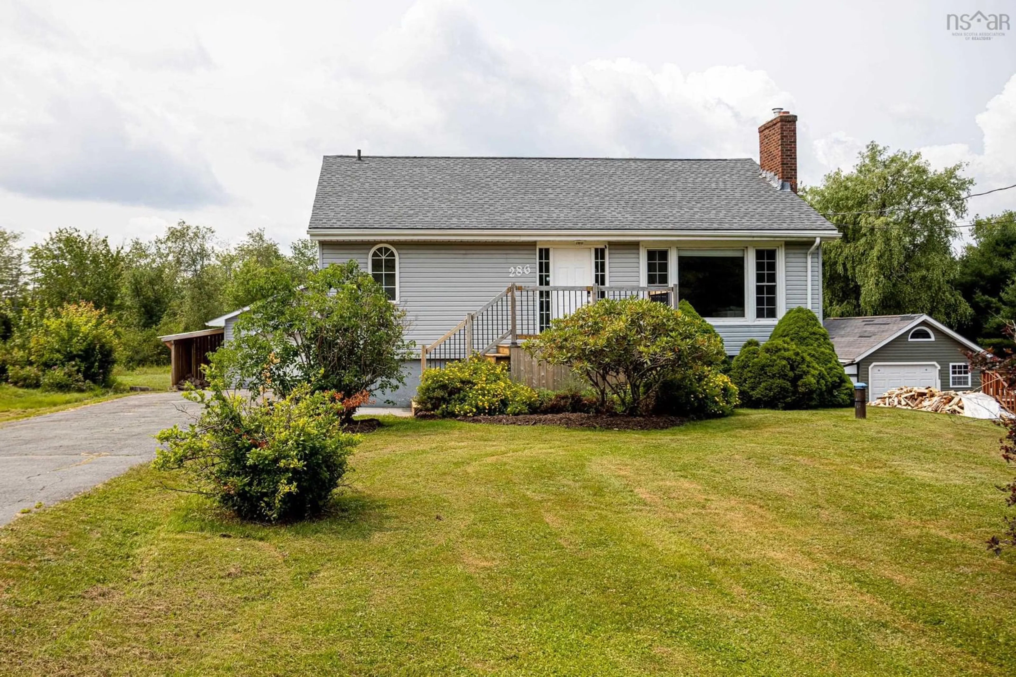 A pic from outside/outdoor area/front of a property/back of a property/a pic from drone, street for 286 Patton Rd, Upper Sackville Nova Scotia B4E 3C1