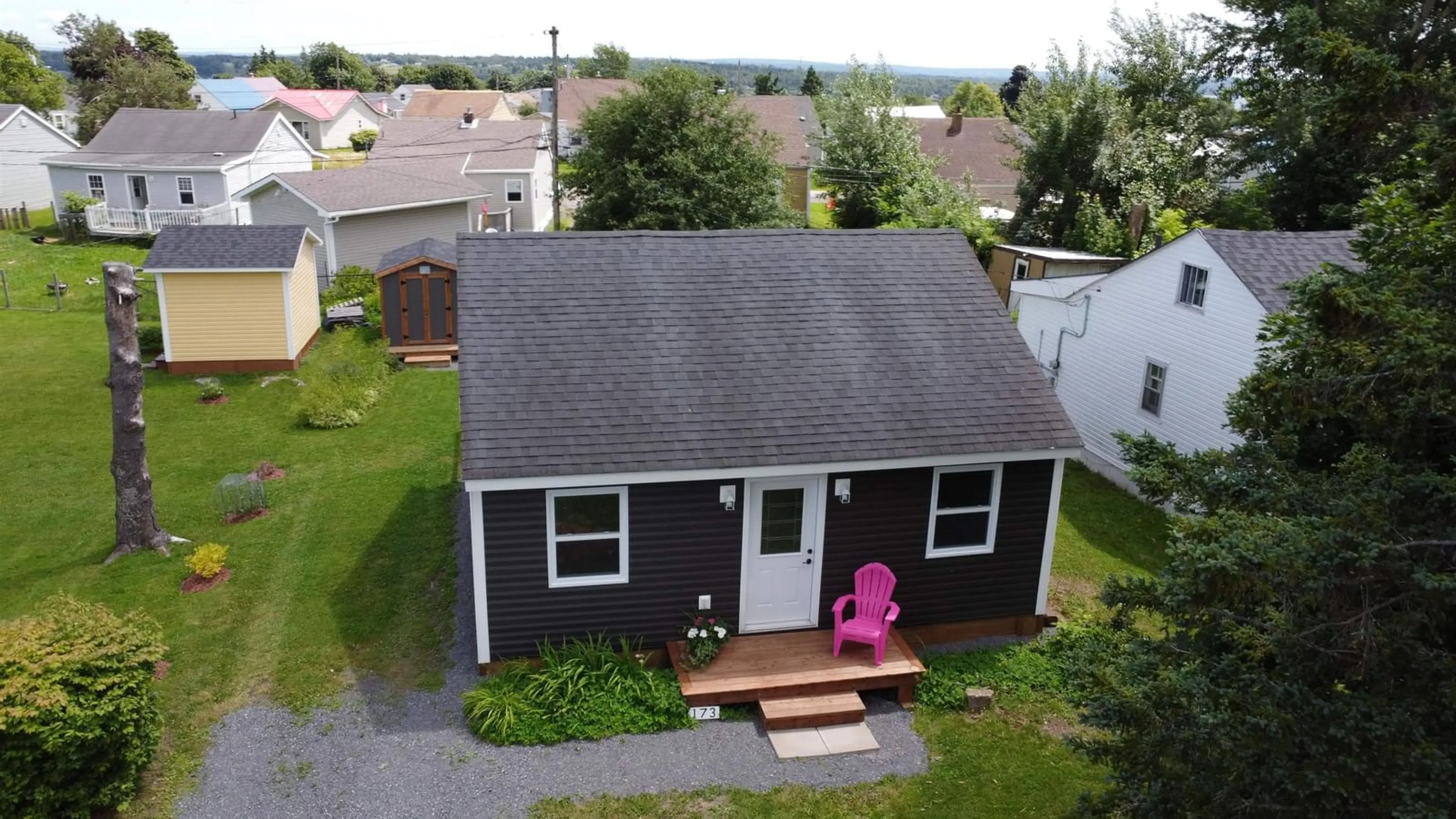 A pic from outside/outdoor area/front of a property/back of a property/a pic from drone, street for 173 Oak St, Pictou Nova Scotia B0N 1C0
