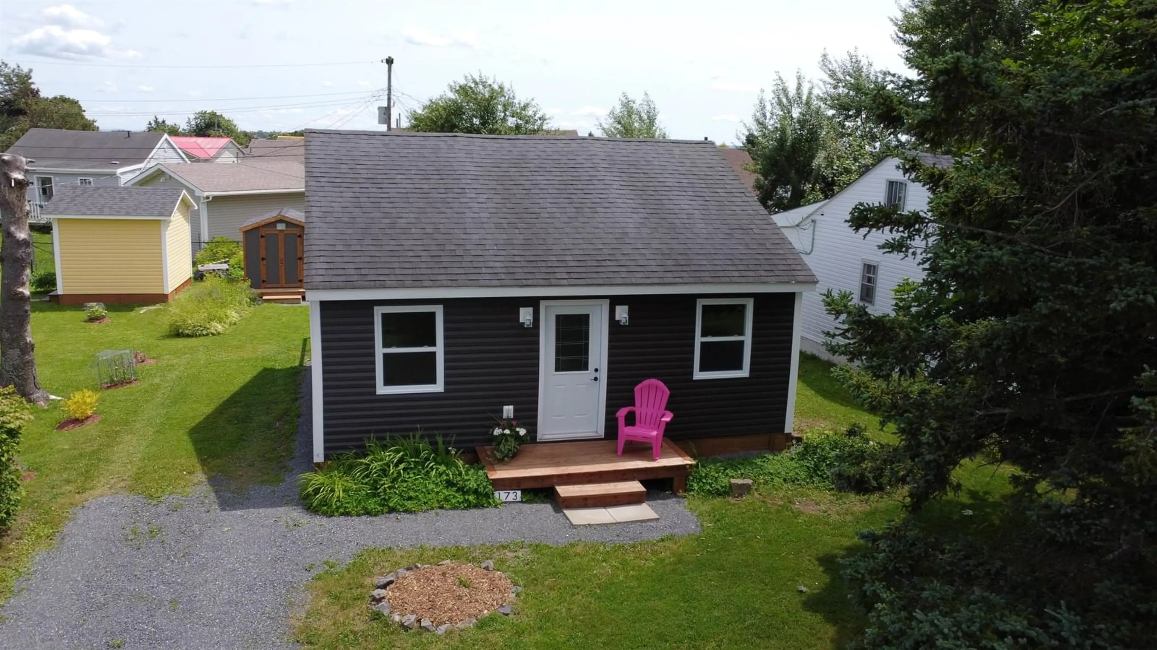A pic from outside/outdoor area/front of a property/back of a property/a pic from drone, street for 173 Oak St, Pictou Nova Scotia B0N 1C0