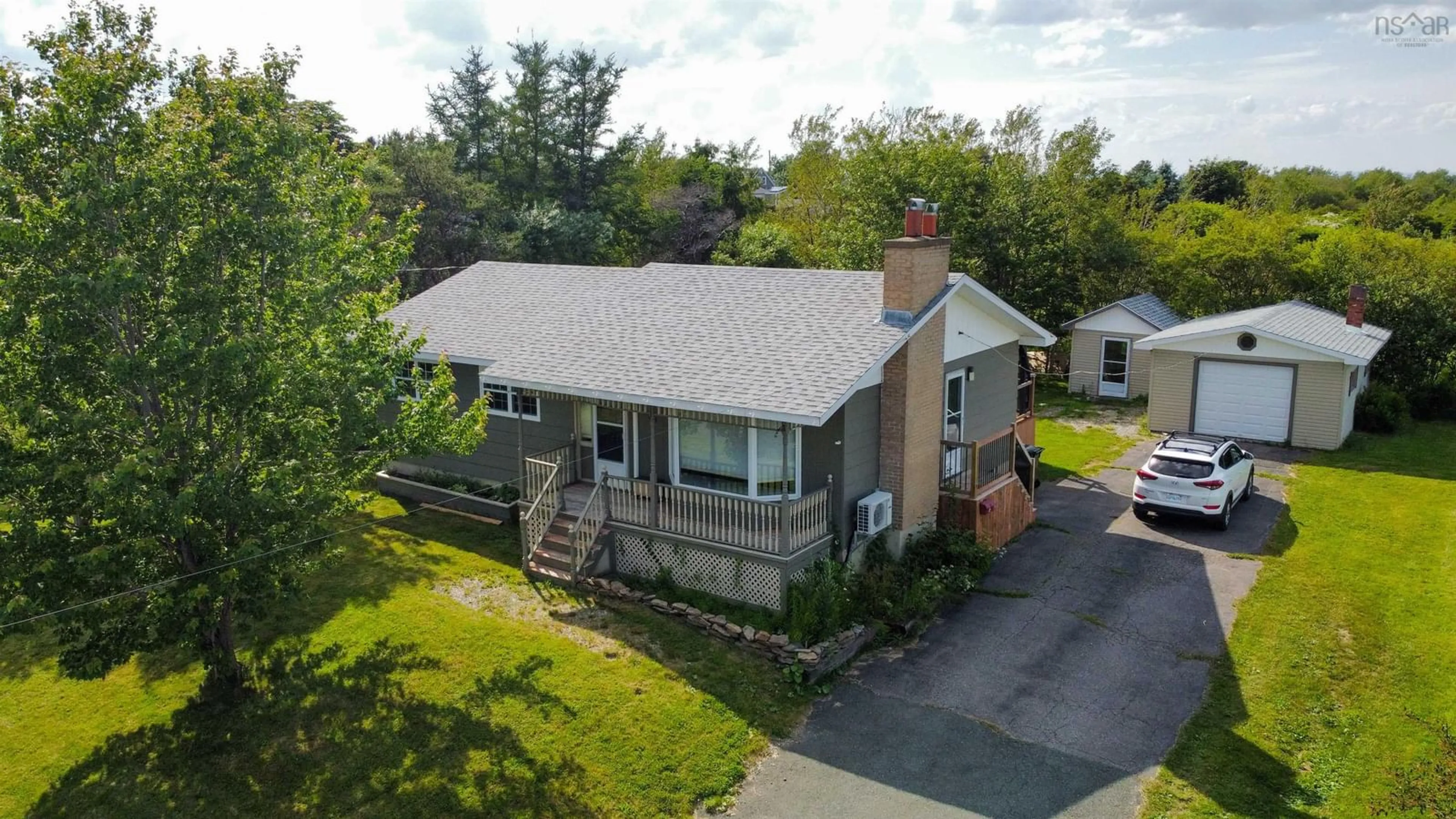 A pic from outside/outdoor area/front of a property/back of a property/a pic from drone, street for 19 Mcgean St, Sydney Mines Nova Scotia B1V 2A2