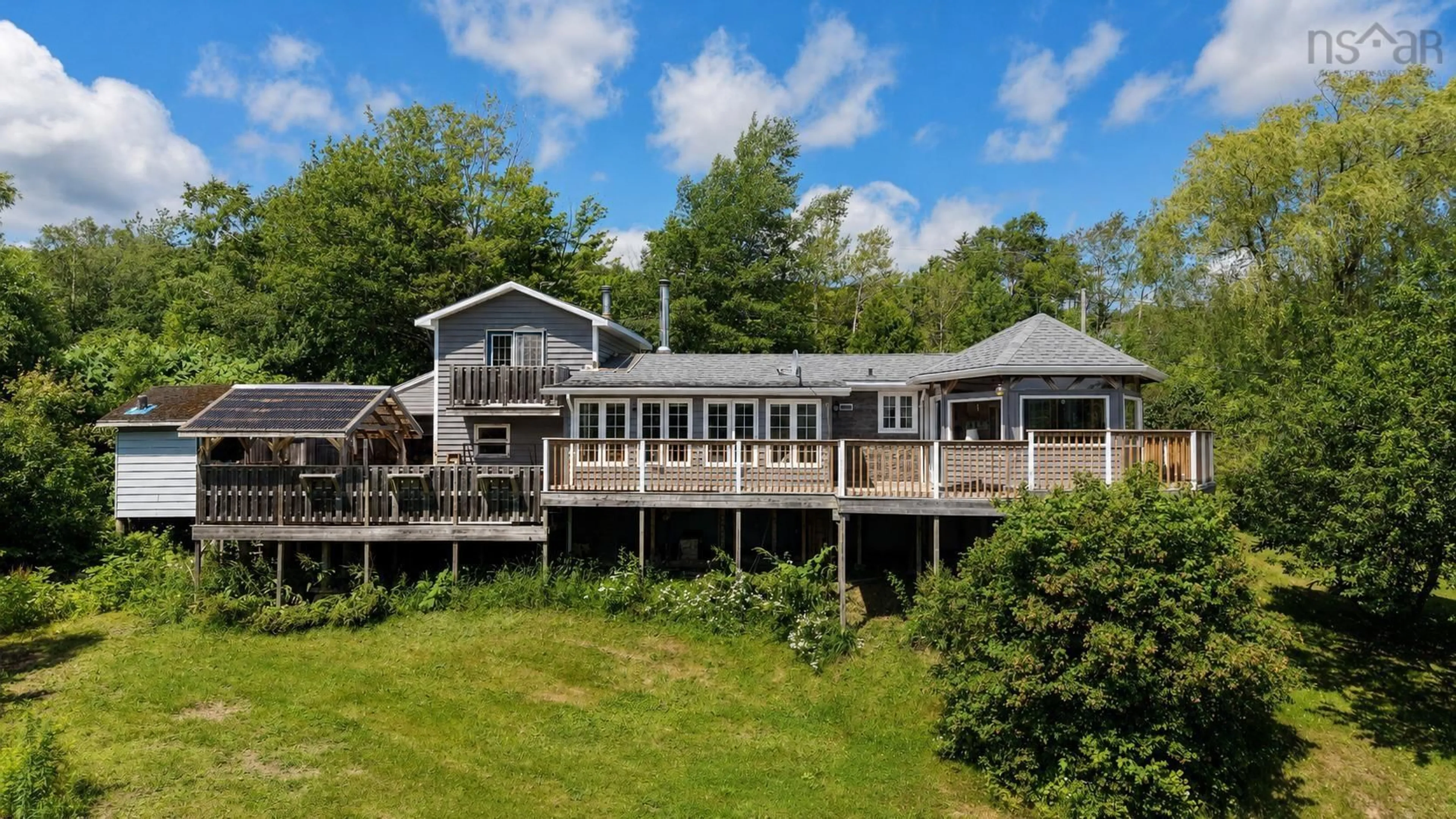 A pic from outside/outdoor area/front of a property/back of a property/a pic from drone, water/lake/river/ocean view for 37873 Cabot Trail, Ingonish Beach Nova Scotia B0C 1L0