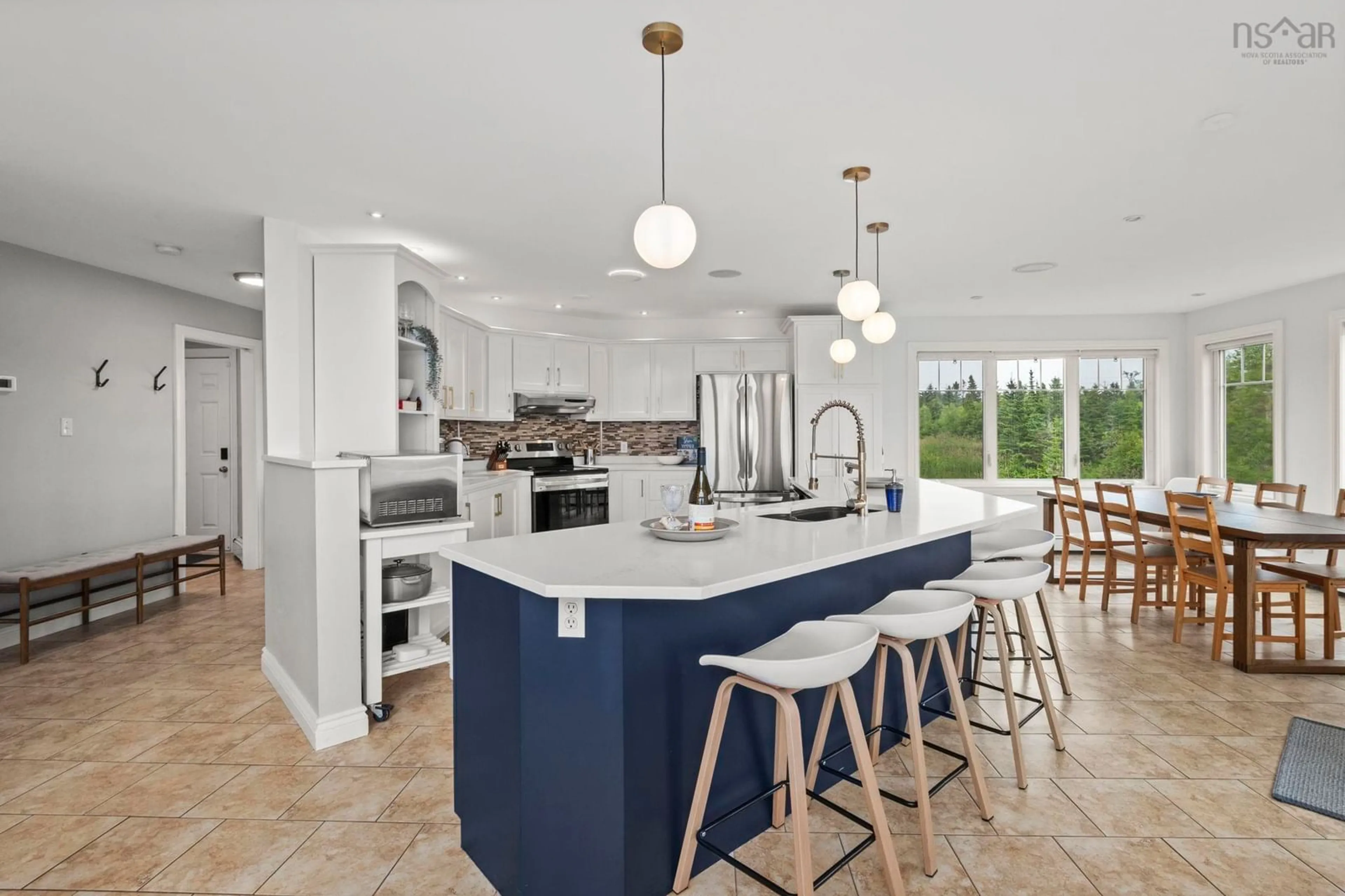 Open concept kitchen, ceramic/tile floor for 4 Emerald Dr, Three Fathom Harbour Nova Scotia B0J 2L0