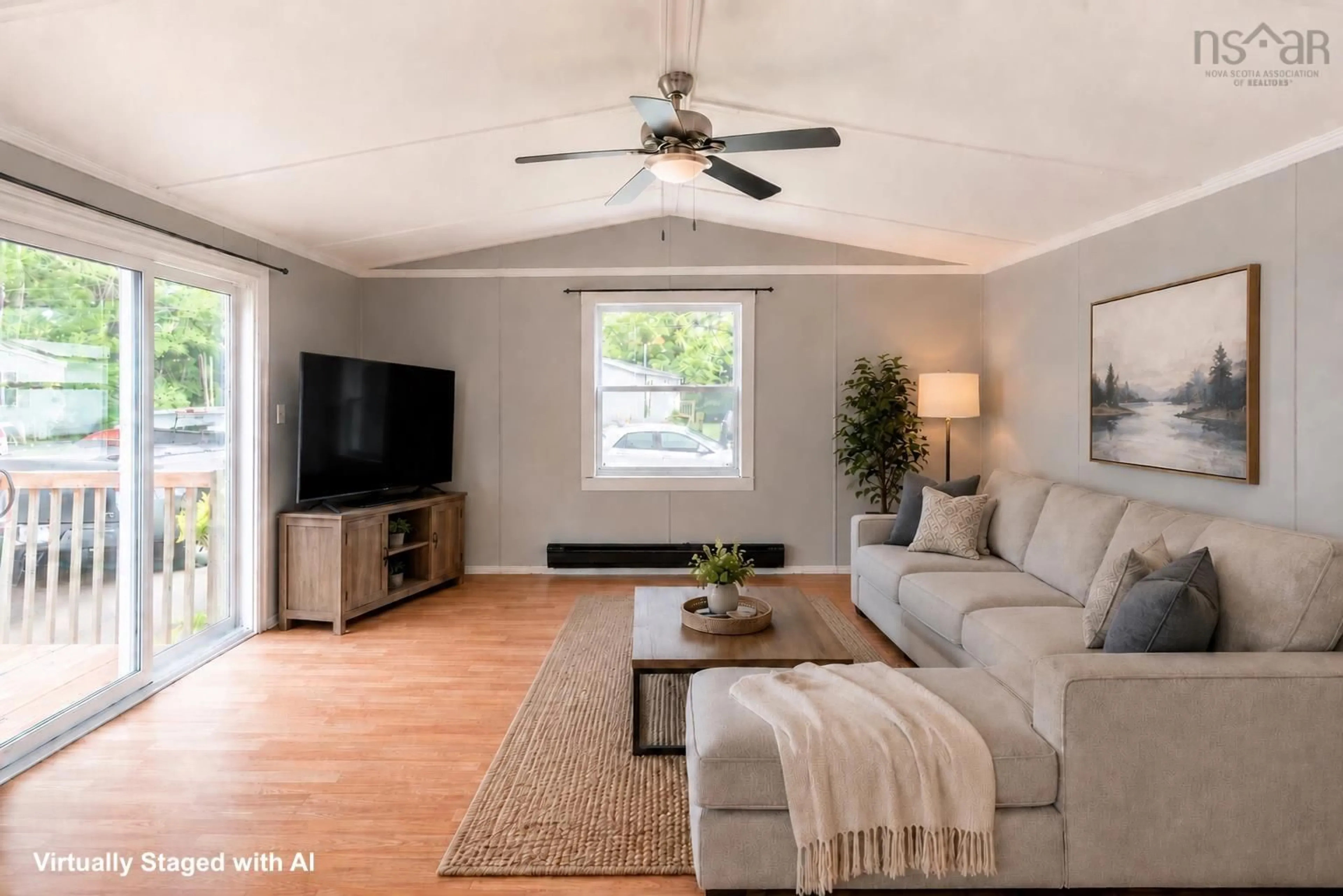 Living room with furniture, wood/laminate floor for 277 Circle Dr, Lake Echo Nova Scotia B3E 1C1