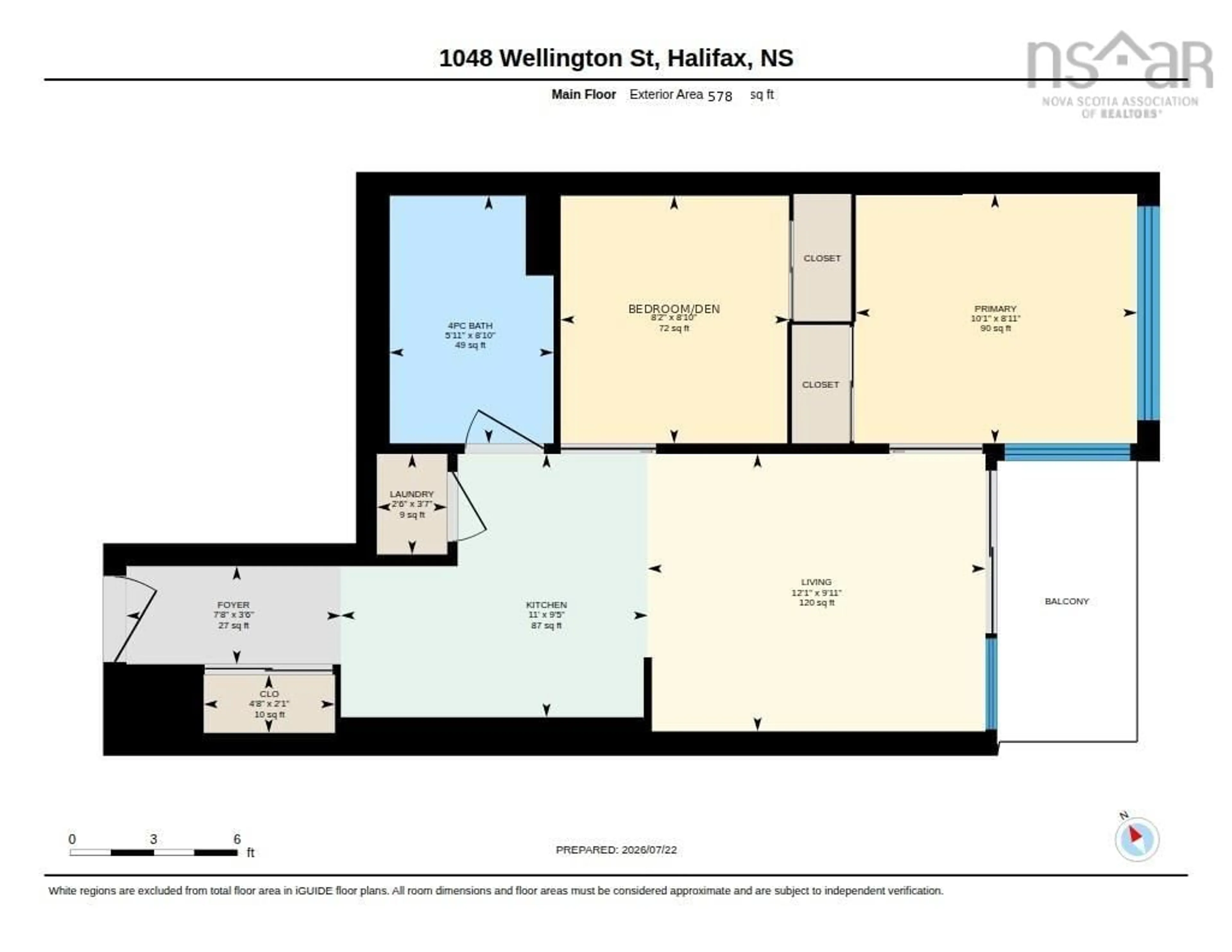 Floor plan for 1048 Wellington St #508, Halifax Nova Scotia B3H 0C2