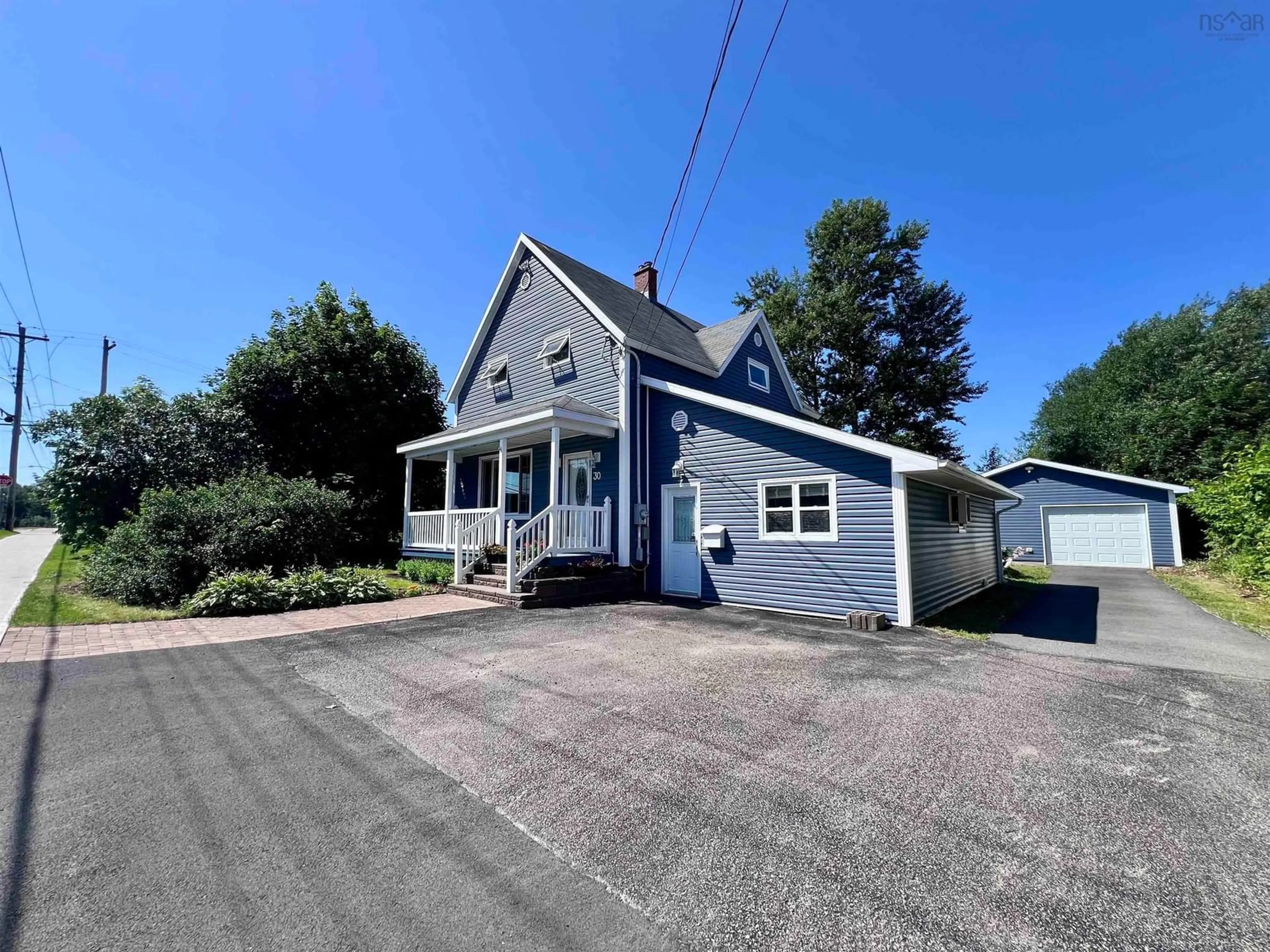 A pic from outside/outdoor area/front of a property/back of a property/a pic from drone, street for 30 Fraser Ave, Sydney Mines Nova Scotia B1V 2B7